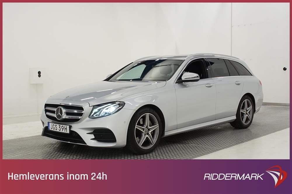 Mercedes-Benz E 220 d 194hk AMG Widescreen D-Värm Drag B-kamexteriör