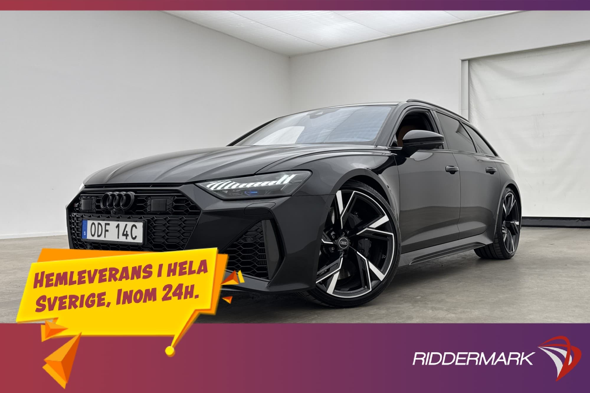 Audi RS6 600hk Kolfiber FERRITA Alpin Pano B&O Luftfjädring