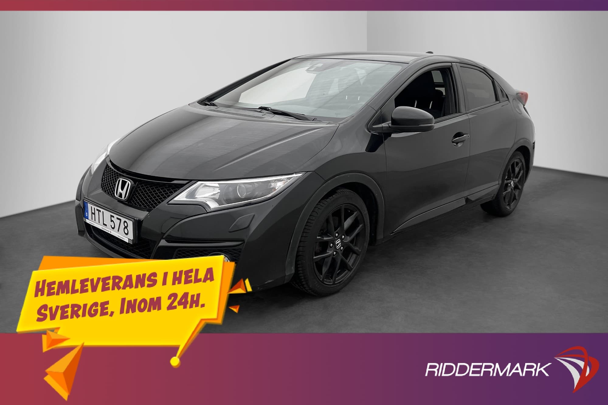 Honda Civic 1.6 i-DTEC Manuell 120hk Sport Backkamera