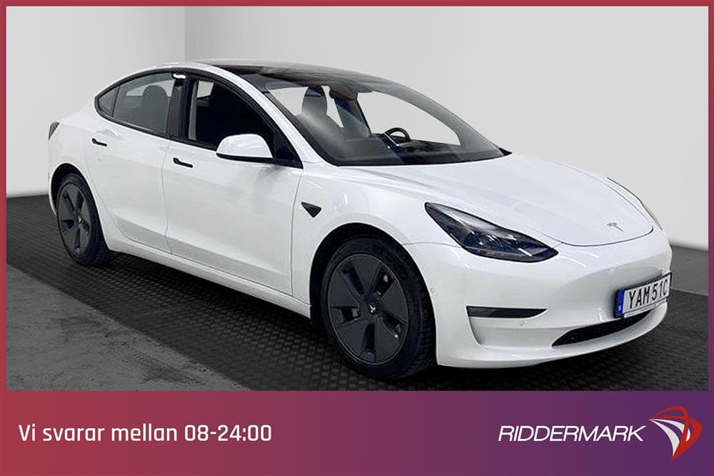 Tesla Model 3 Long Range AWD 440hk Svensksåld Premiumexteriör
