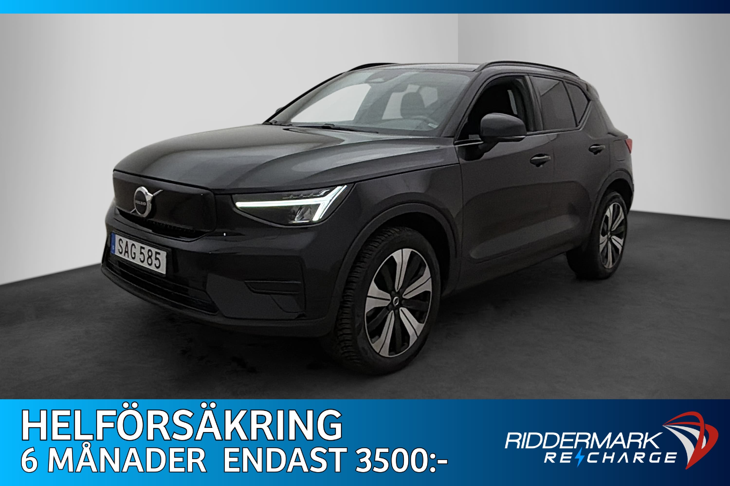 Volvo XC40 Recharge Single Motor 231hk CarPlay Kamera MOMS