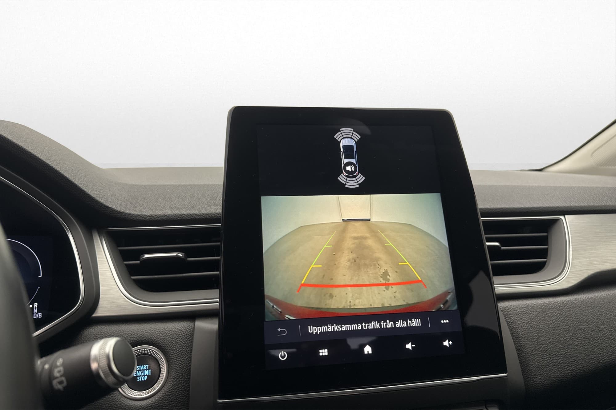 Renault Captur E-TECH Plug In Kamera Navigator Sensorer