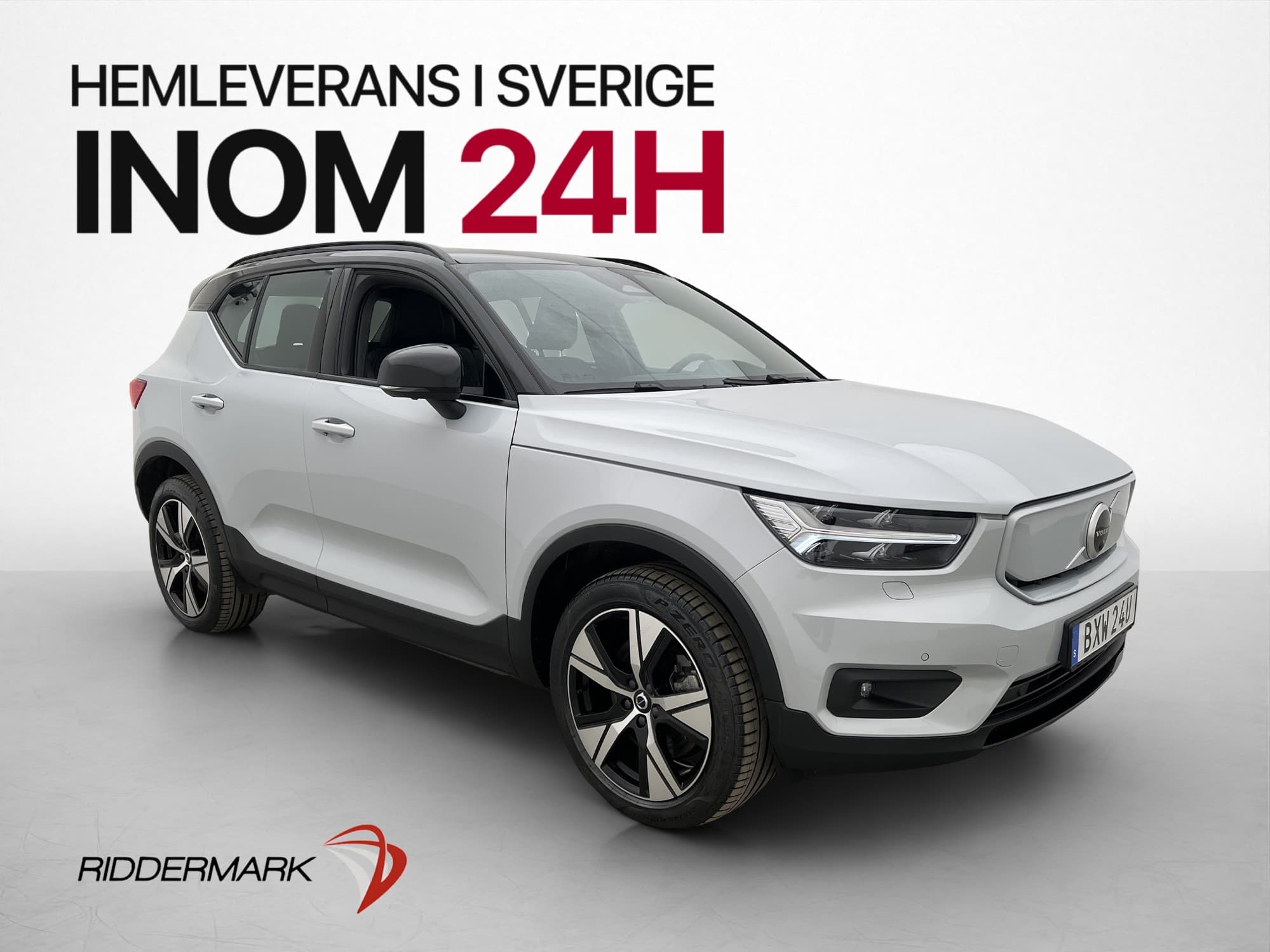 Volvo XC40 P8 AWD Recharge 360° Elstolar Skinn Navi Drag