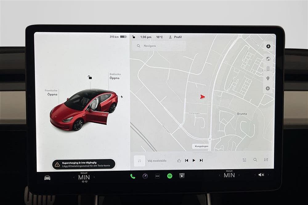 Tesla Model 3 Performance AWD 510hk Ljus interiör Svensksåldinteriör