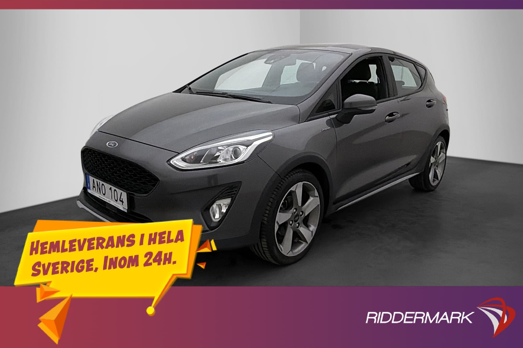 Ford Fiesta Active 100hk B&O Navi Rattvärme CarPlay Sensorer