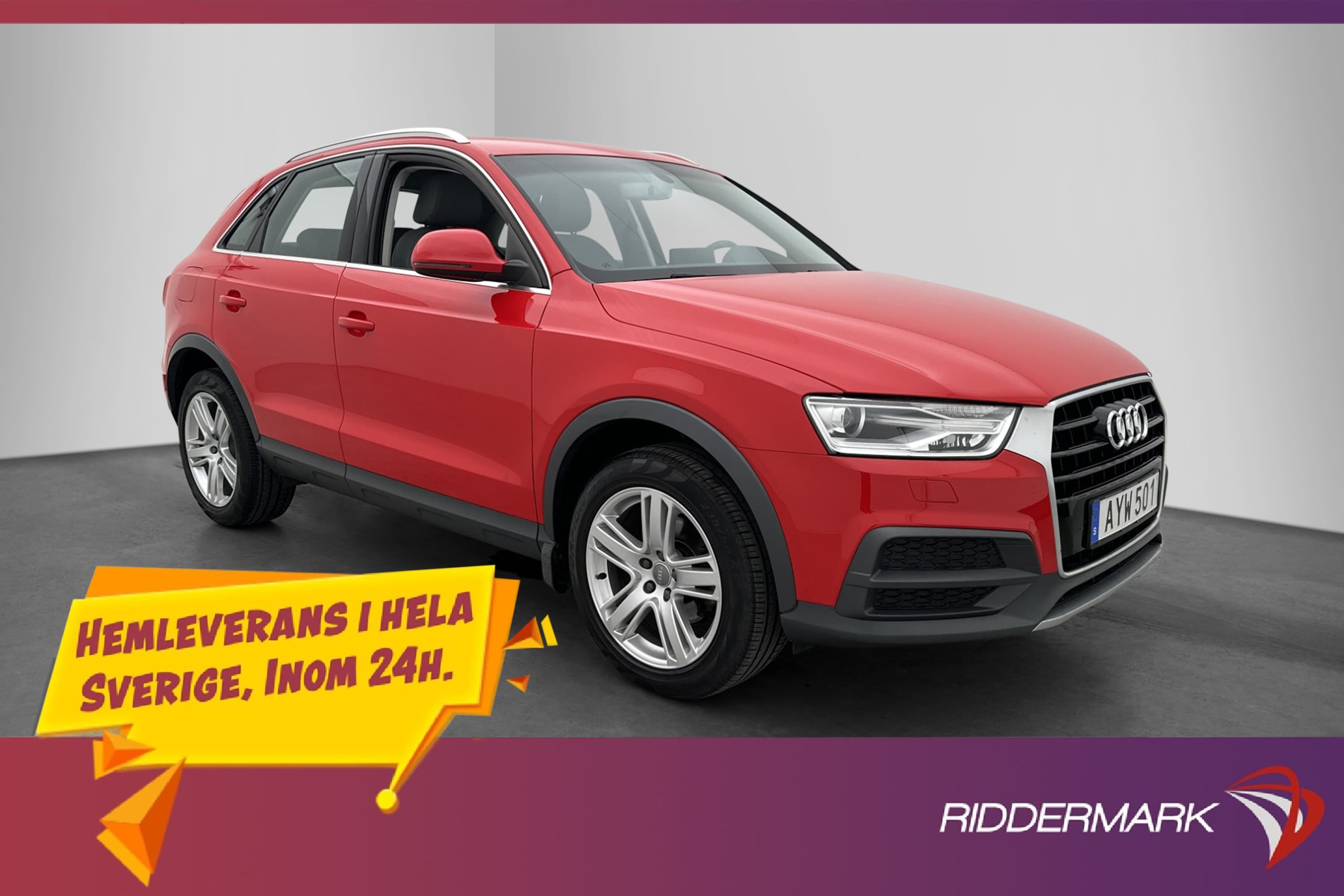 Audi Q3 1.4 TFSI 150hk En-Brukare P-Sensorer Halvskinn