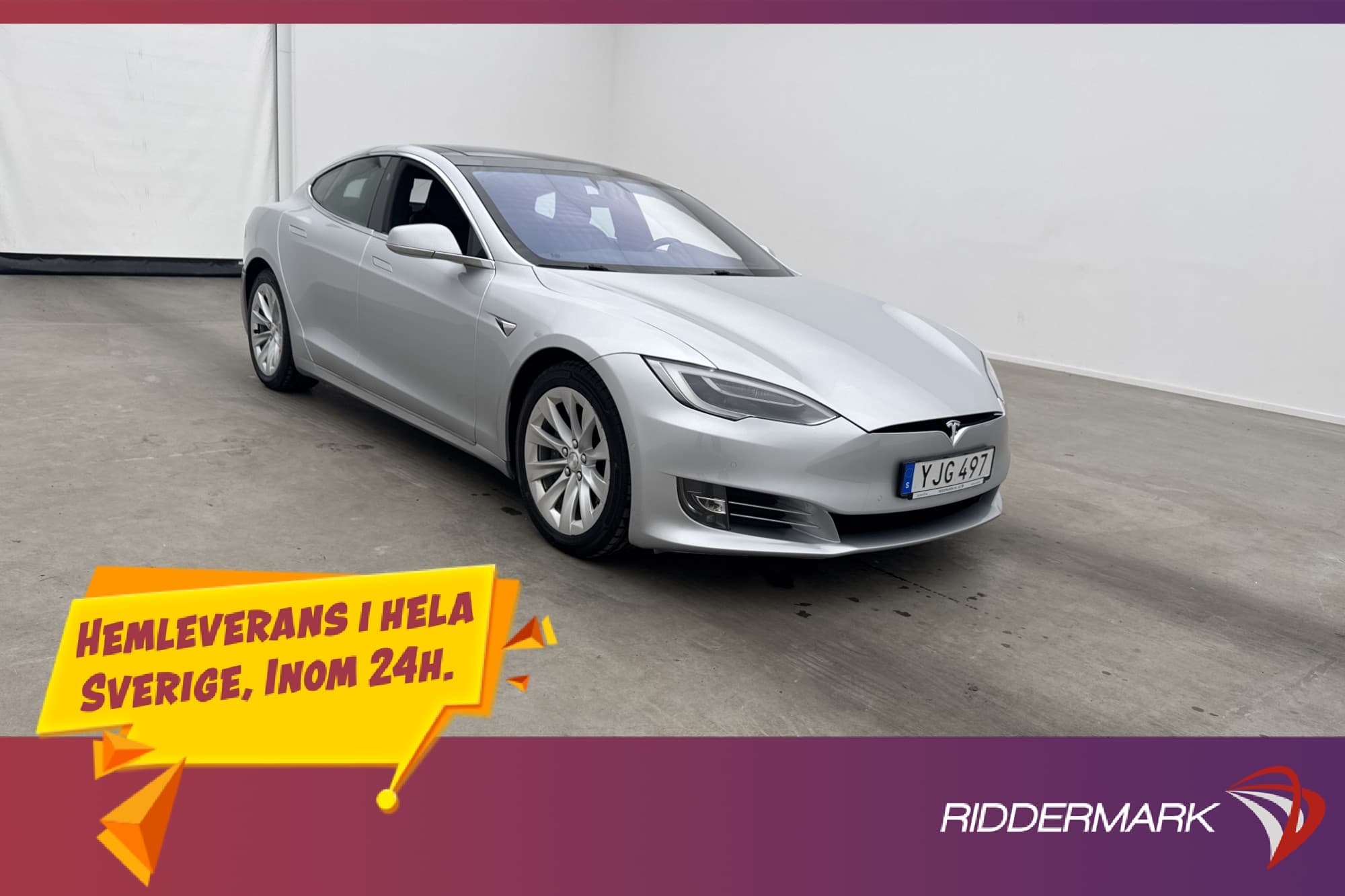 Tesla Model S 75D AWD Panorama Skinn Kamera Sv.Såld