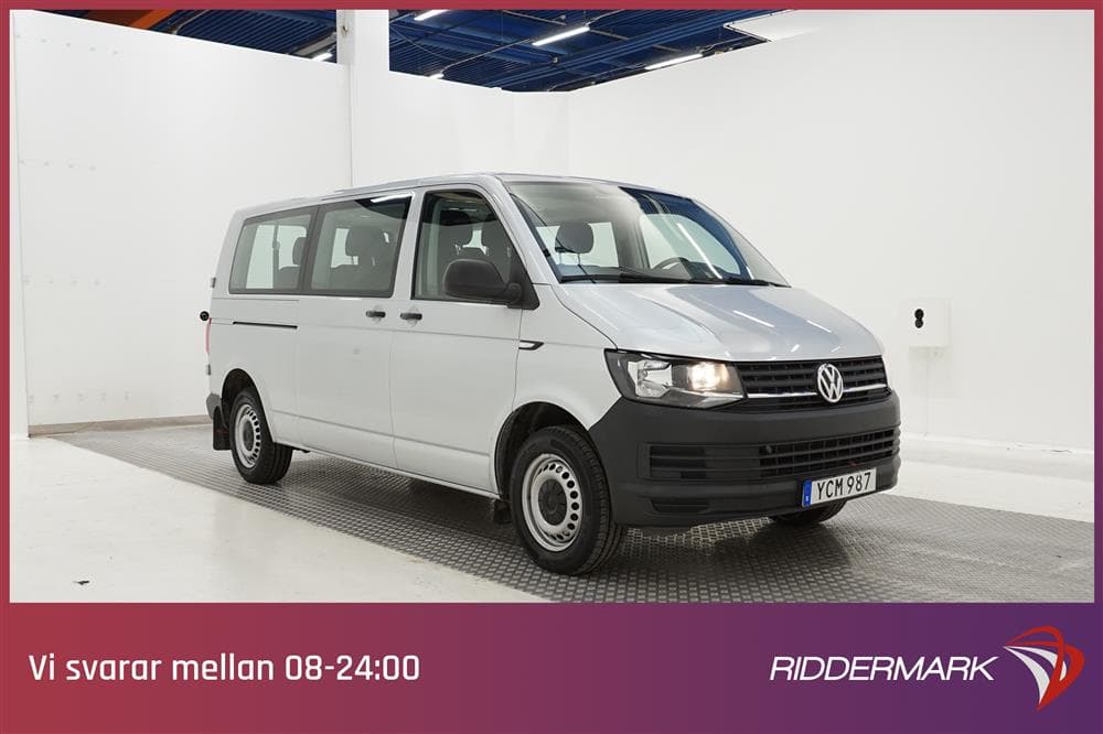 Volkswagen Transporter 2.0 TDI 150hk 9-sits Lång PDC exteriör