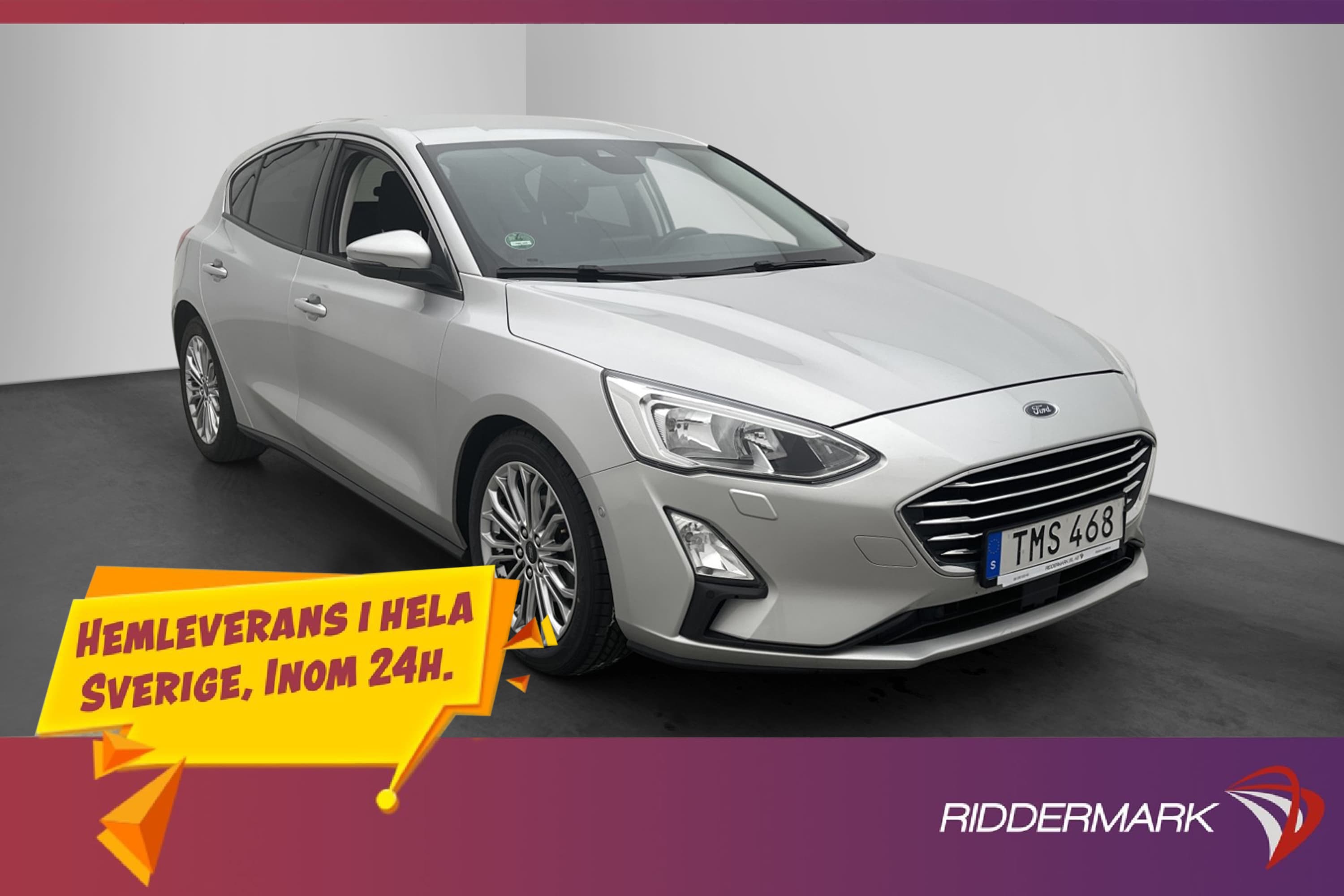 Ford Focus 1.5 EcoBoost 150hk Titanium Kamera CarPlay Navi