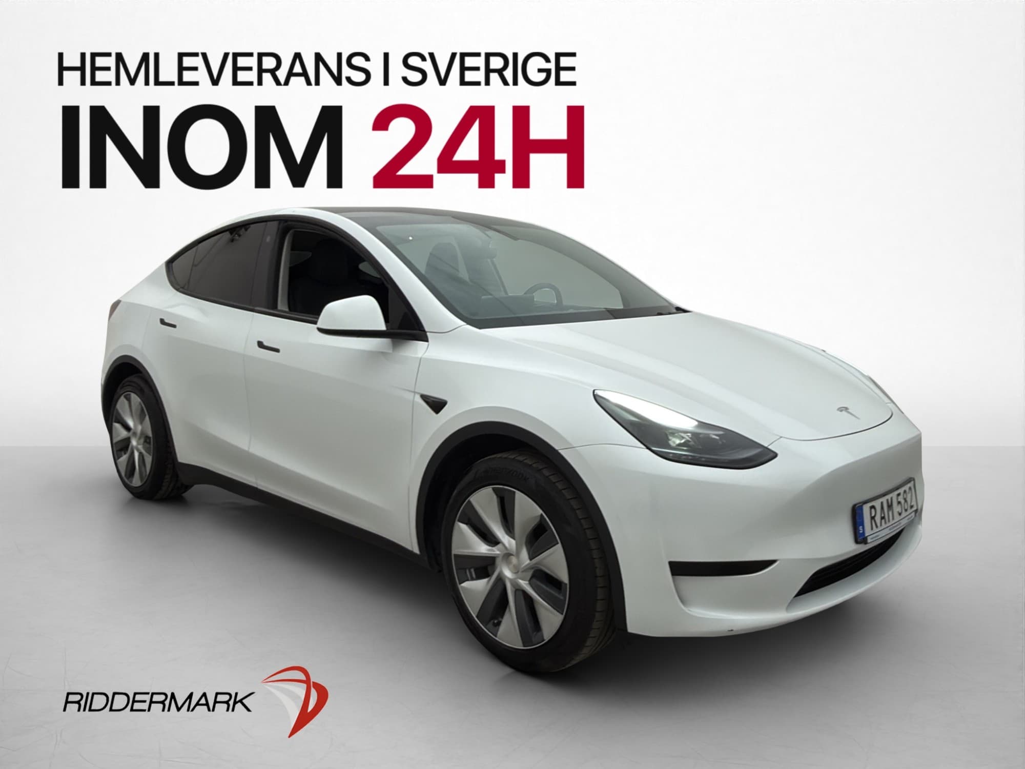 Tesla Model Y Standard Range Dragkrok Pano Svensksåld MOMS