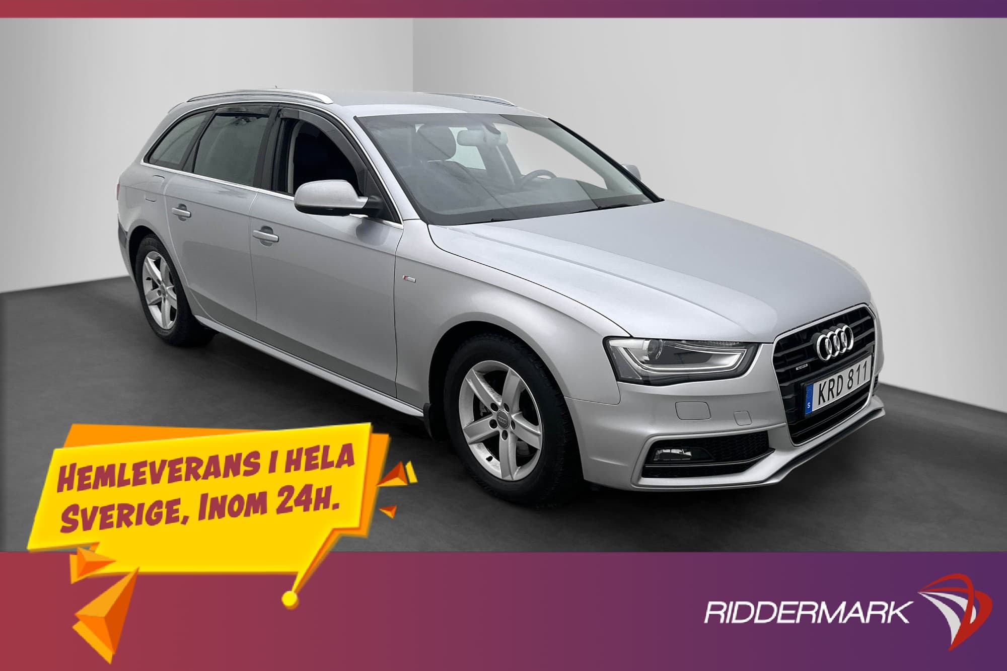 Audi A4 2.0 TDI 190hk Sport Plus Värmare Drag Farthållare