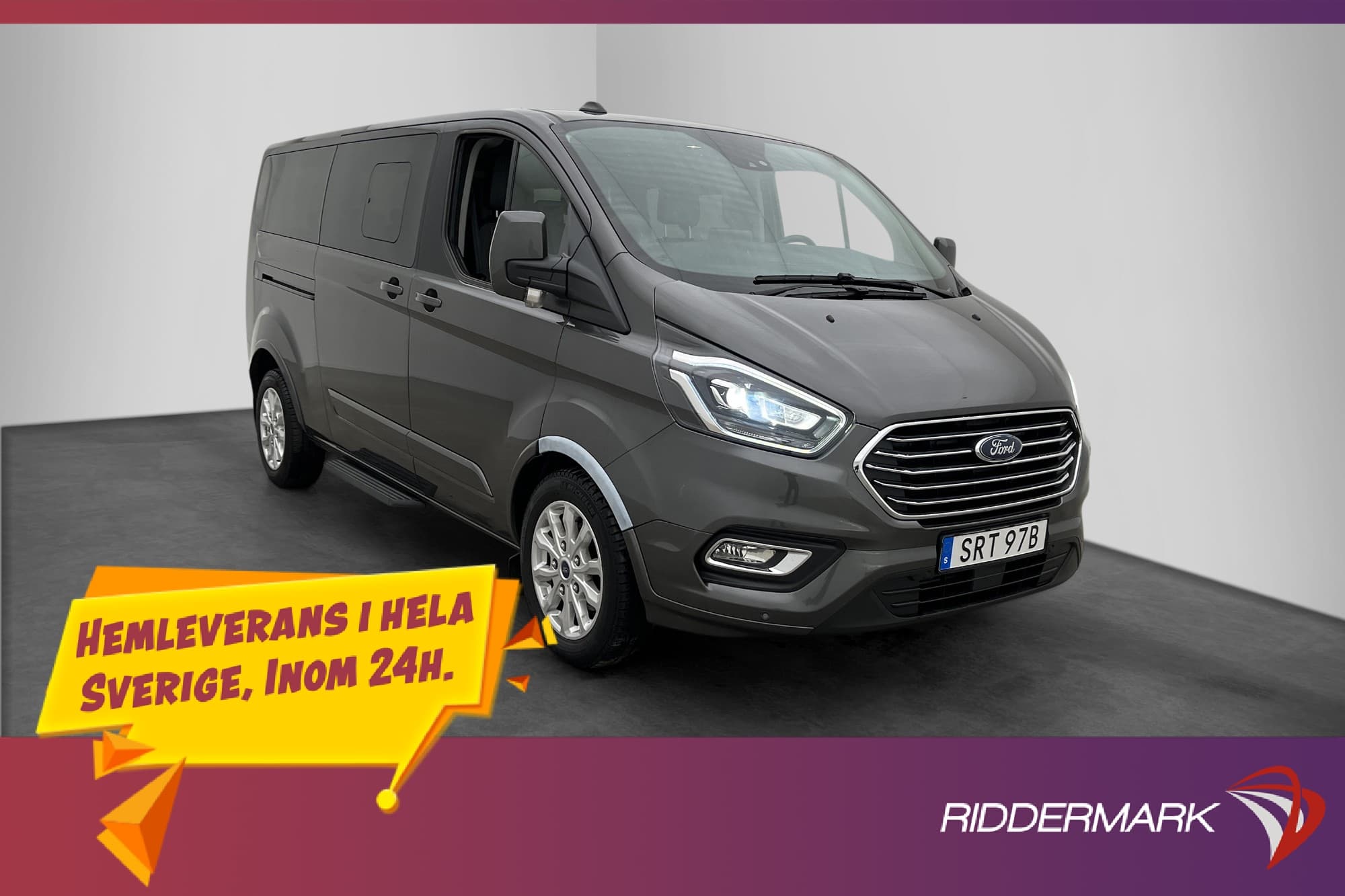 Ford Tourneo Custom 320 EcoBlue Titanium Värmare 9 Sits Drag