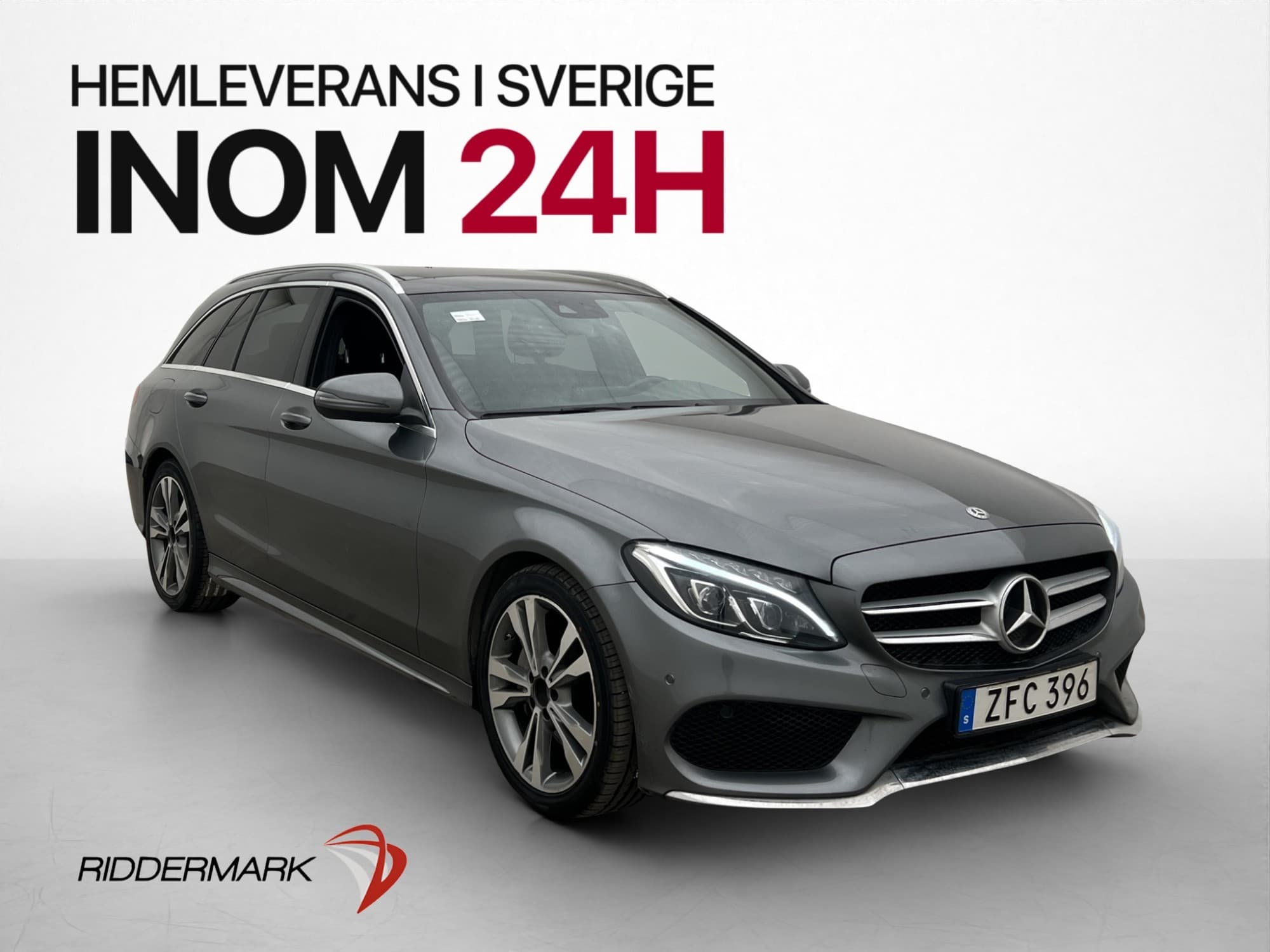 Mercedes-Benz C220 T d AMG Pano Burm Navi Kamera Skinn Drag 