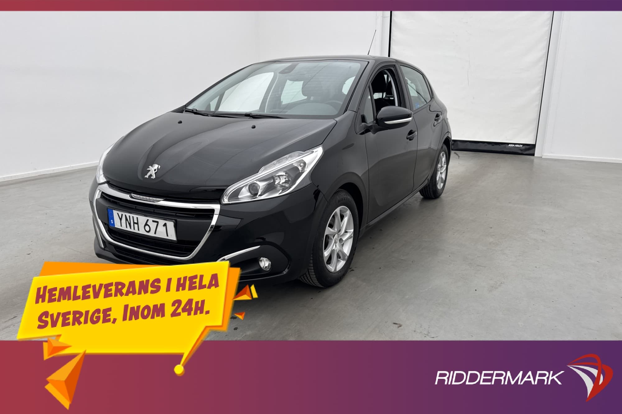 Peugeot 208 1.2 VTi 82hk Motor & Kupévärmare Farthållare