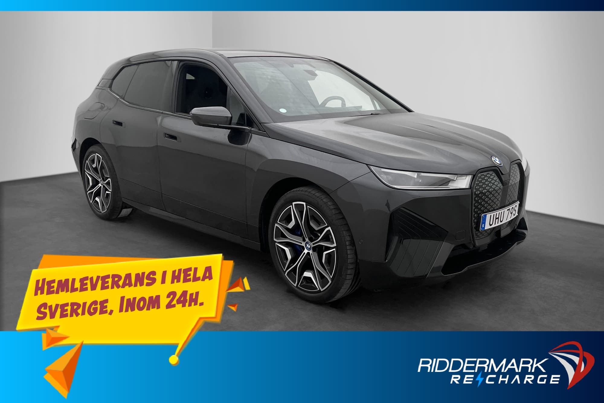 BMW iX xDrive40 Sport Sky H/K Head-Up Dragkrok 360° MOMS