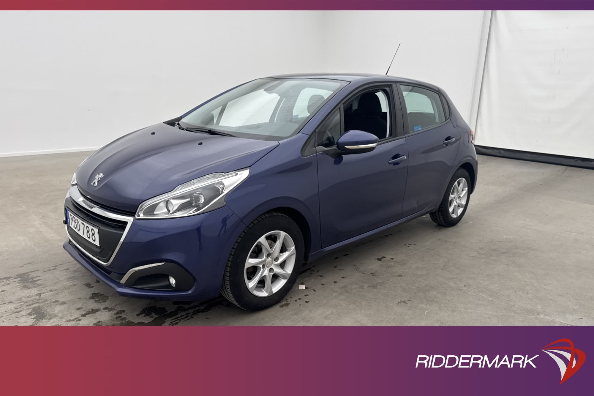 Peugeot 208 1.2 VTi 82hk En-Brukare M&K-Värmare Farthållare