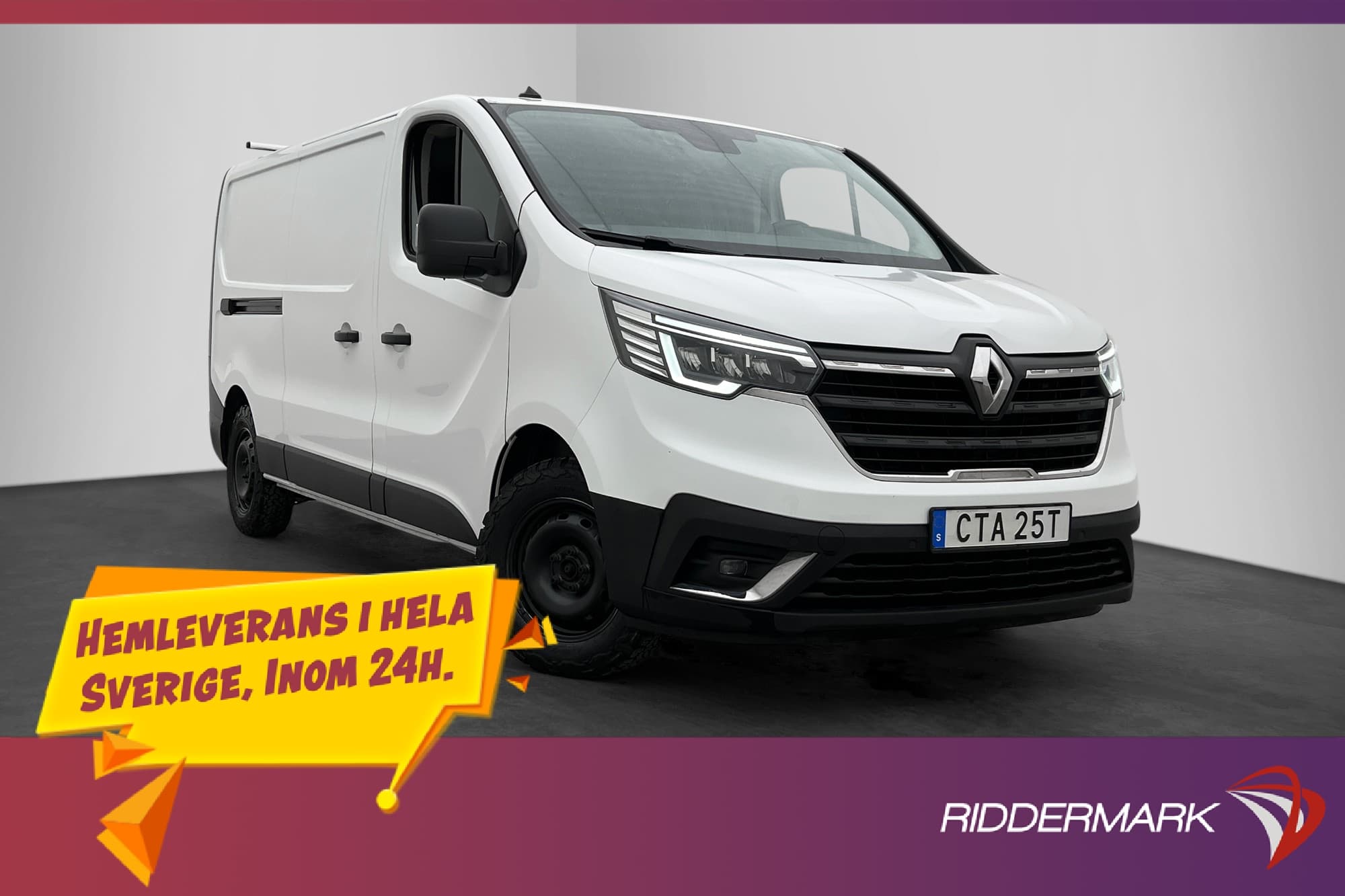 Renault trafic L2 130hk Dragkrok Kamera 3-Sits V-Inredd Moms