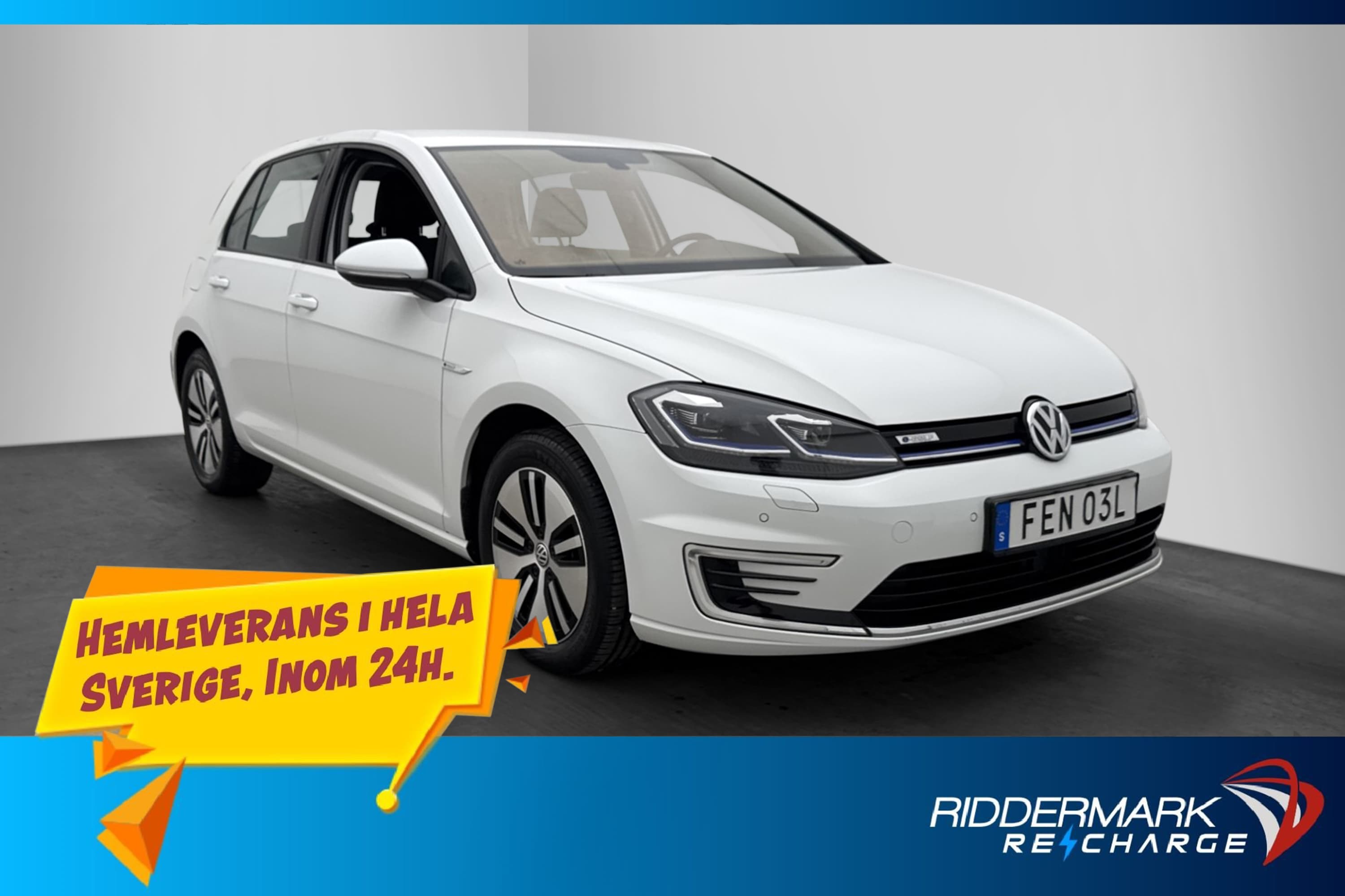 Volkswagen e-Golf 35,8 kWh 136hk Kamera Navigation Adaptiv-F