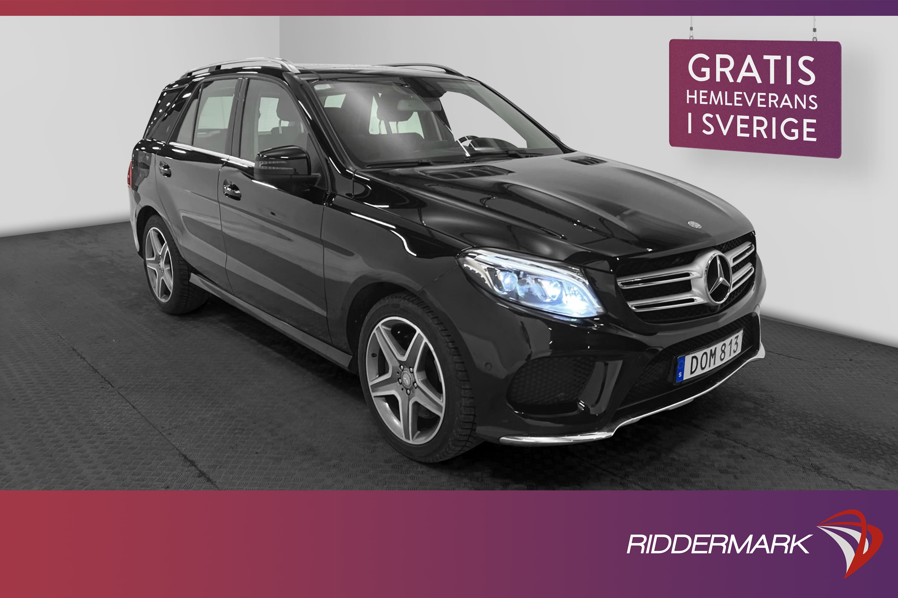 Mercedes-Benz GLE 500 4M 455hk AMG Luft Pano 360° Navi Drag