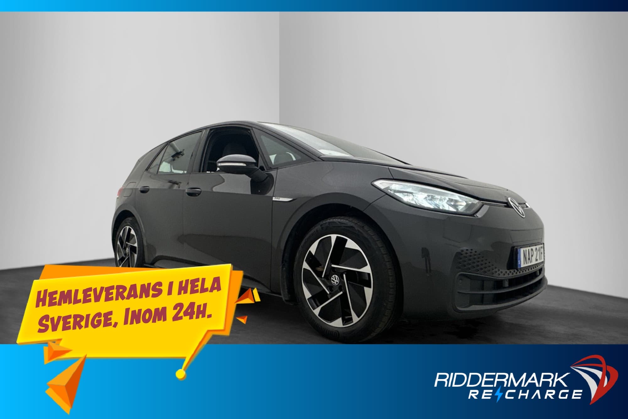 Volkswagen ID.3 Pro Performance Värm CarPlay Rattvärme MOMS