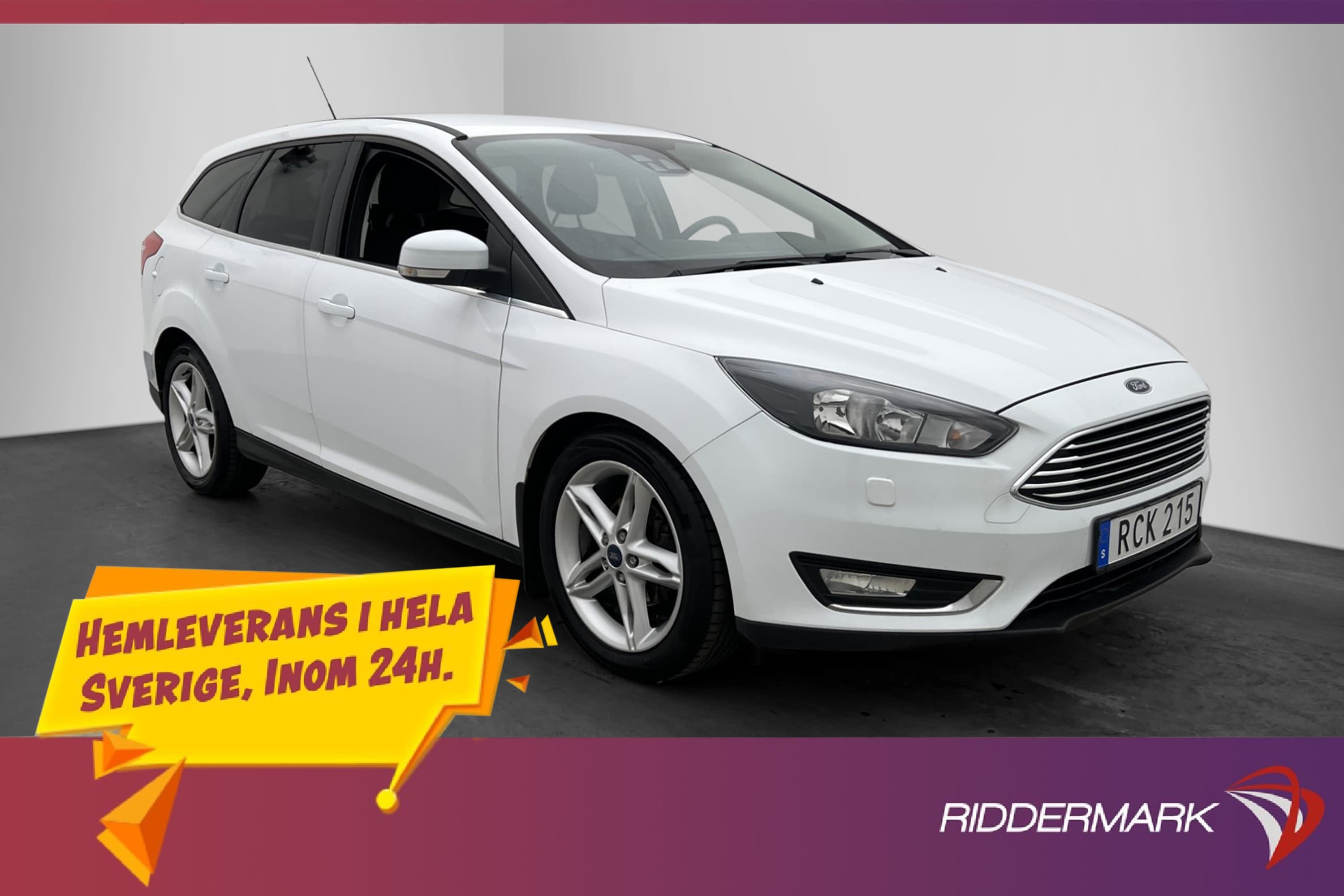 Ford Focus Kombi 1.0 100hk Titanium Sensorer Lane-Assist