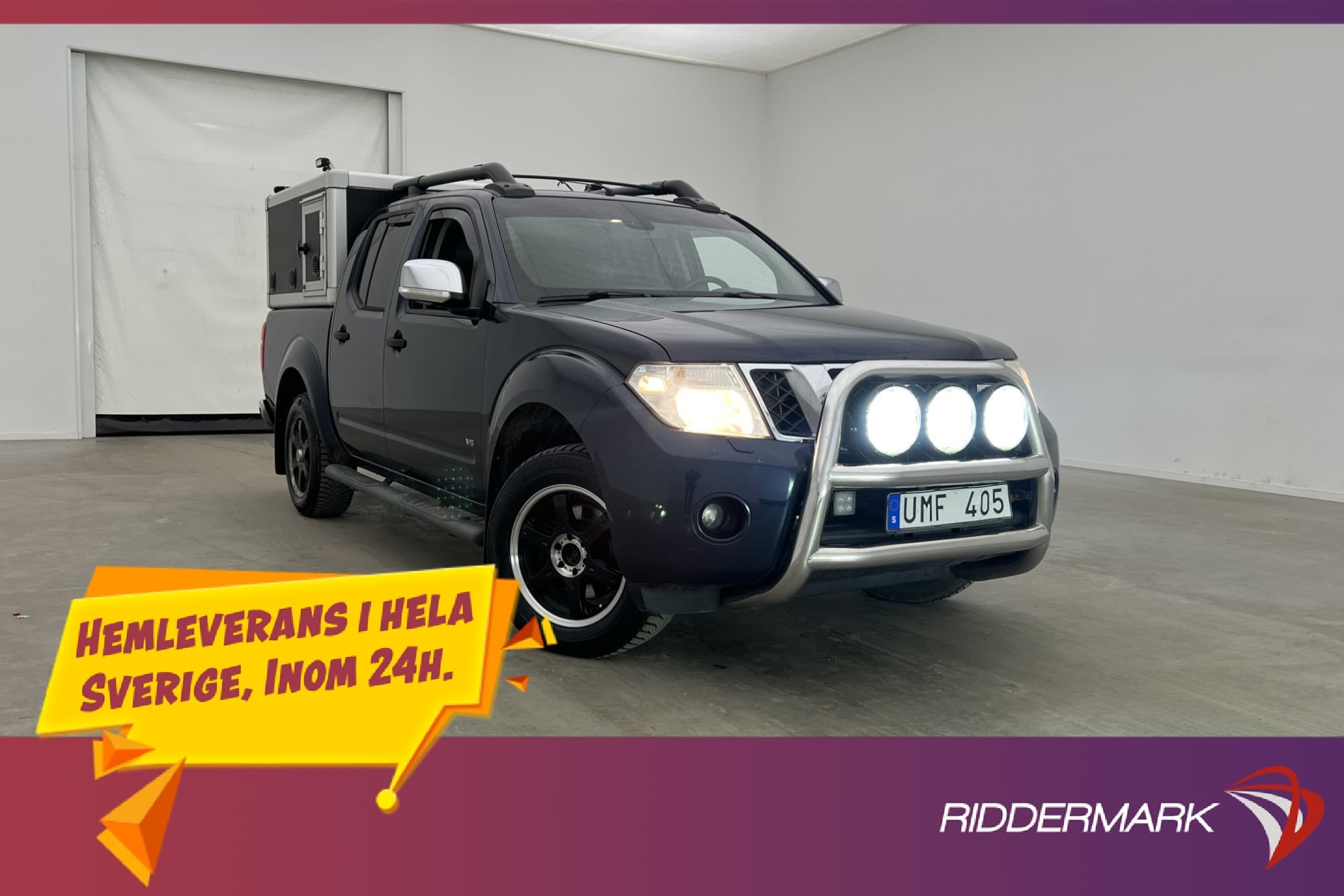 Nissan Navara 231hk 4x4 Värm Drag Skinn Taklucka HUNDKÅPA