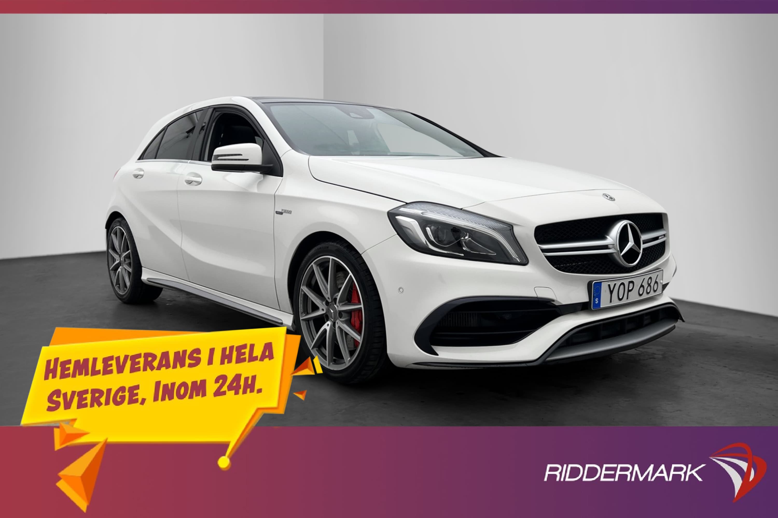 Mercedes-Benz A 45 AMG 4MATIC 381hk Panorama Kamera H/K Navi