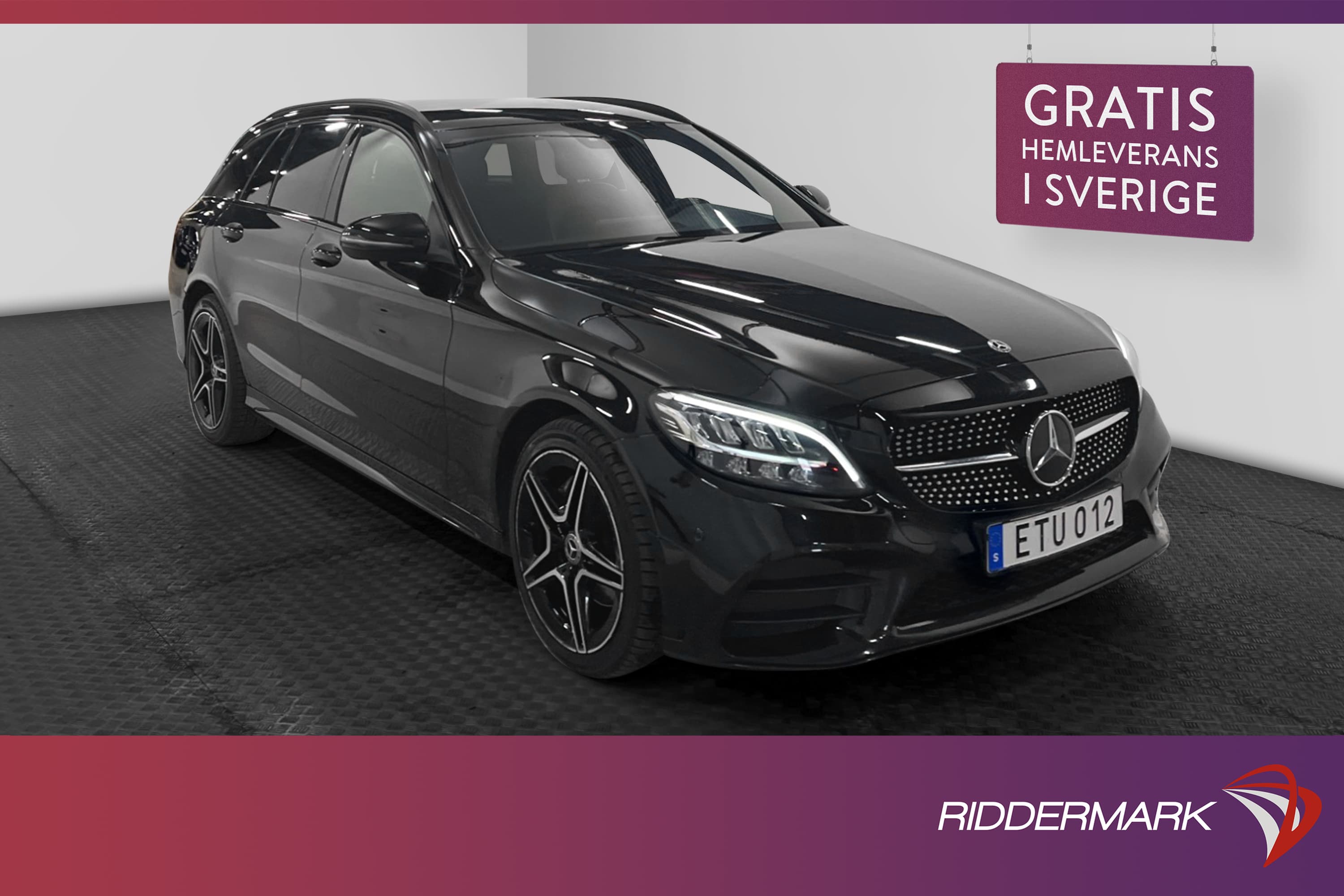 Mercedes-Benz C 200 T d 160hk AMG Night Värmare Kamera Drag