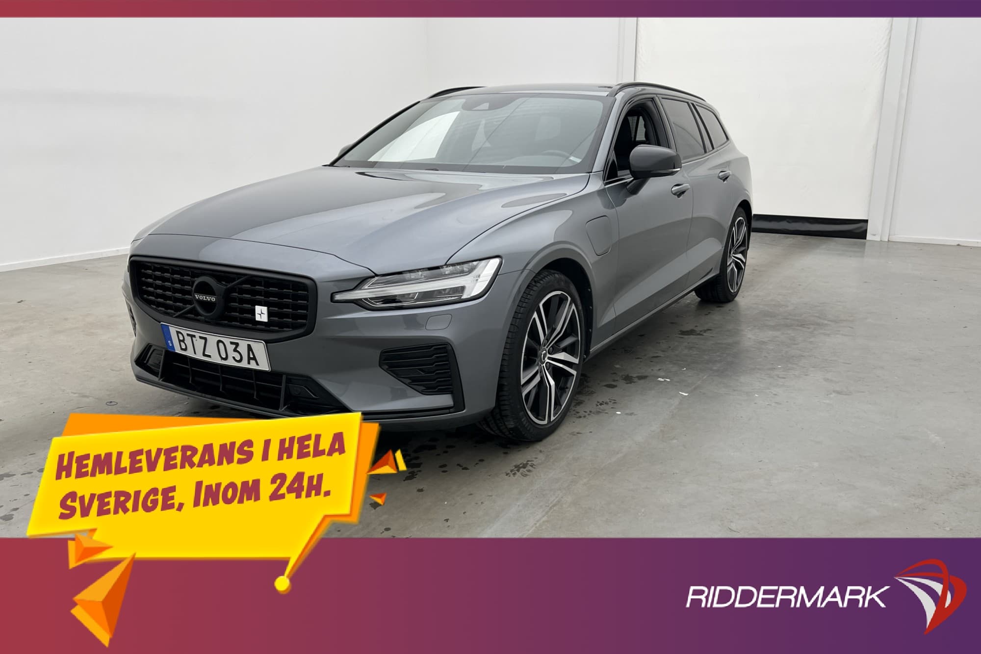 Volvo V60 Recharge T6 AWD R-Design Värmare Skinn Kamera Drag