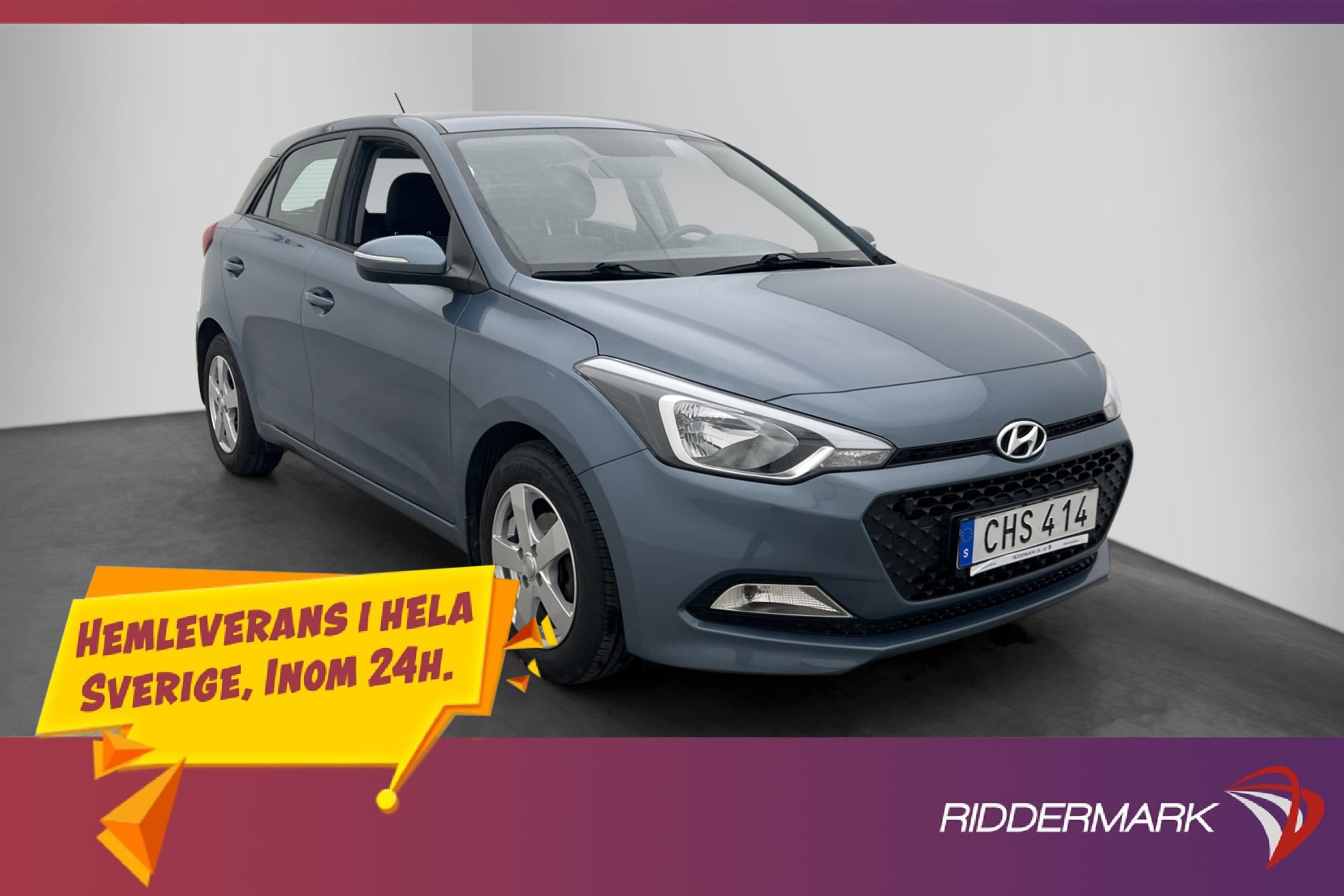 Hyundai i20 84hk Comfort Rattvärme 0.48l/mil Låg-Årsskatt