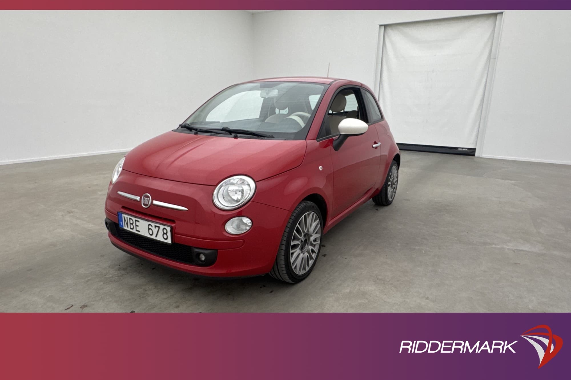 Fiat 500 1.2 8V Manuell 69hk Pop Halvskinn 0.48l/mil