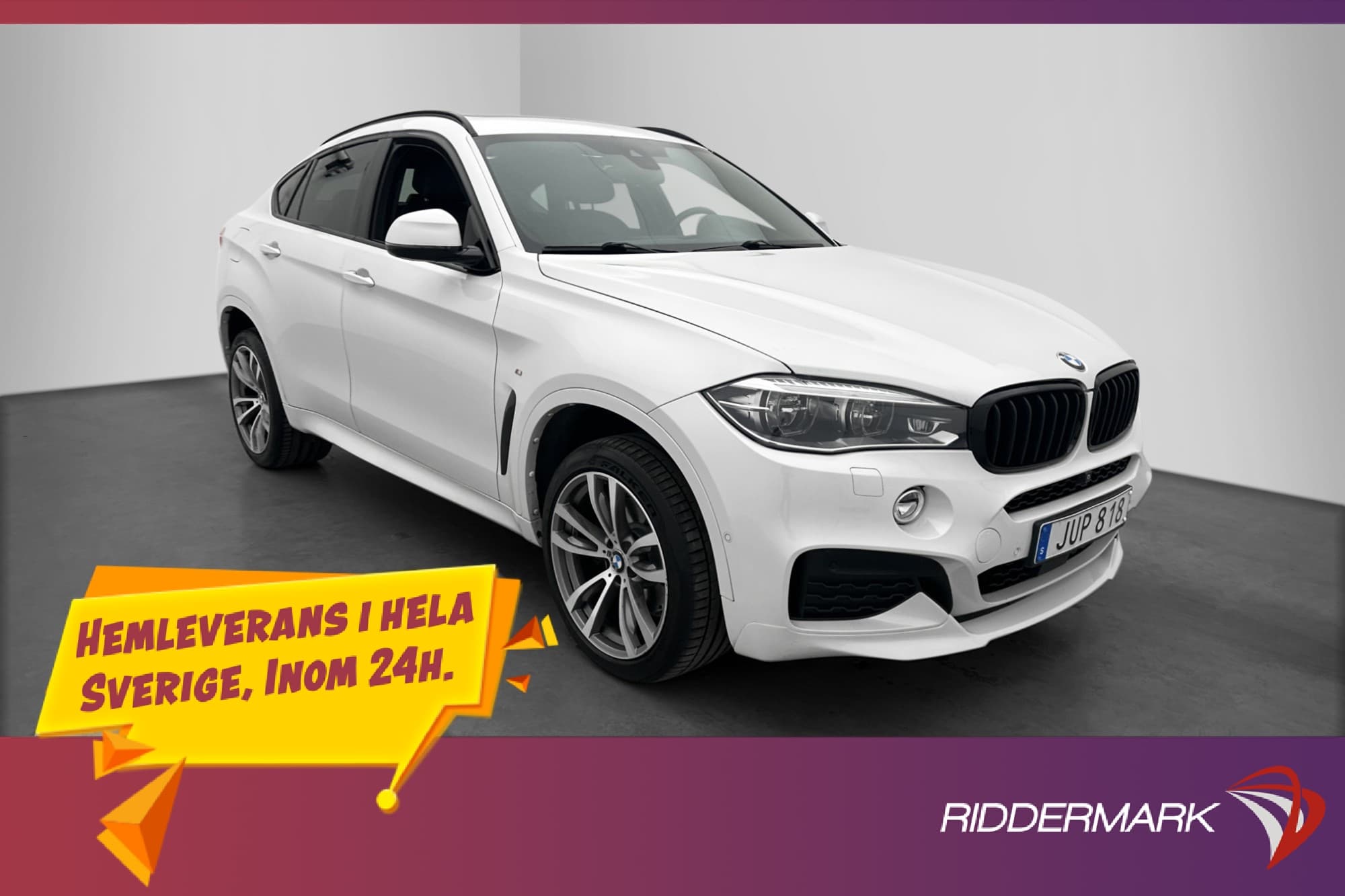 BMW X6 XDrive40d M Sport Värmare Pano H/K HUD Skinn Navi