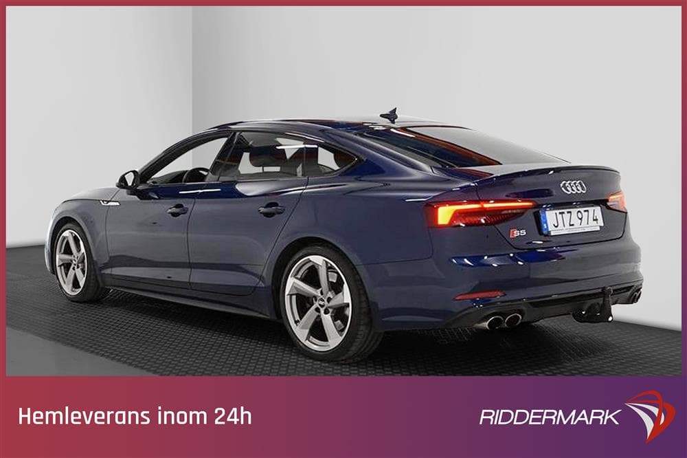 Audi S5 Sportback 3.0 TFSI 354hk Värmare Pano B&O Dragexteriör