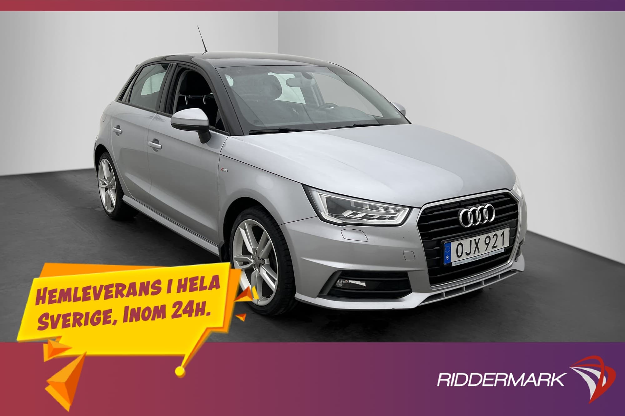 Audi A1 Sportback 1.0 TFSI 95hk S Line 360kr Skatt 0,43L/mil