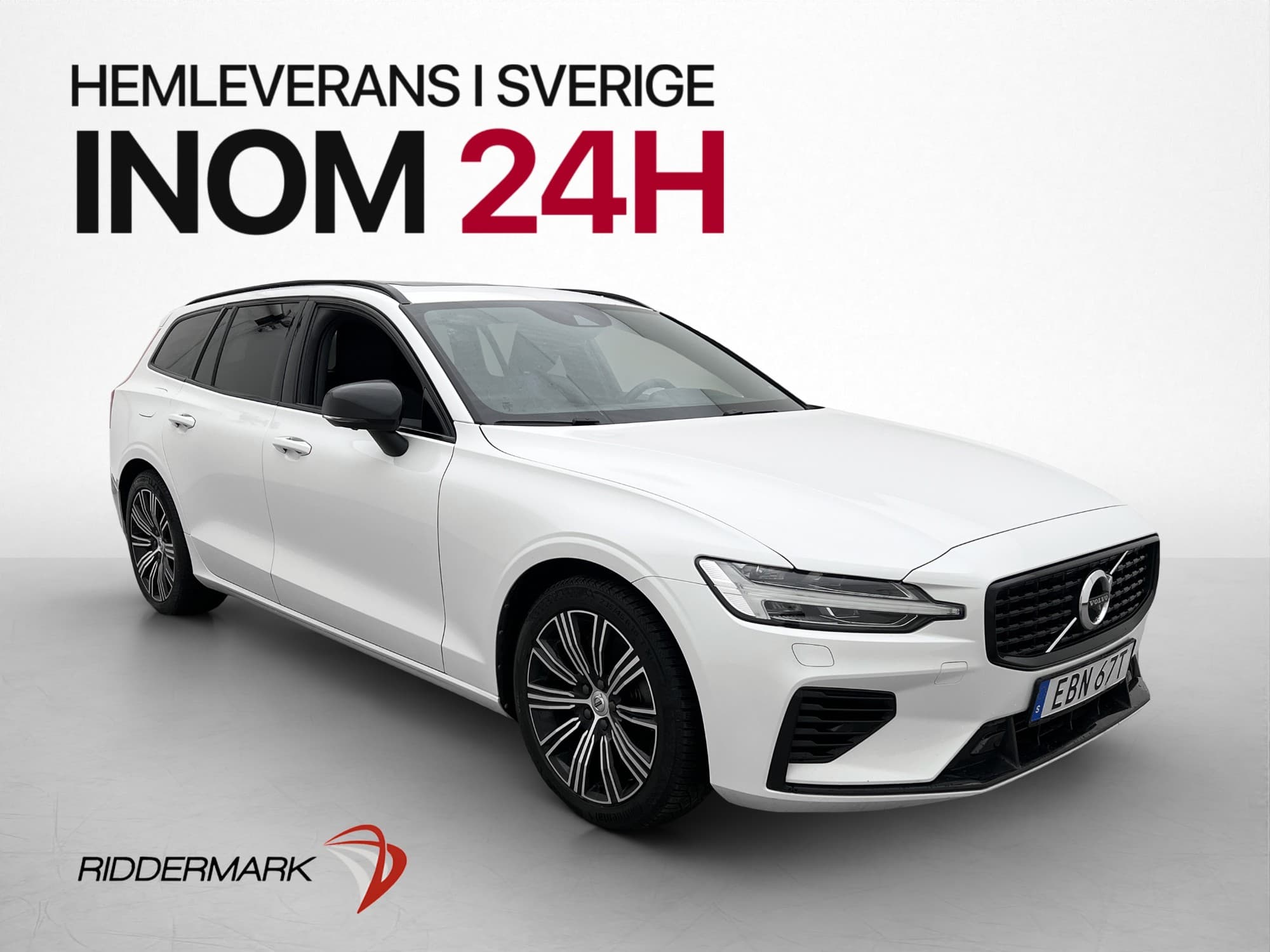 Volvo V60 Recharge T8 AWD 456hk R-Design Pano B&W Drag Värm