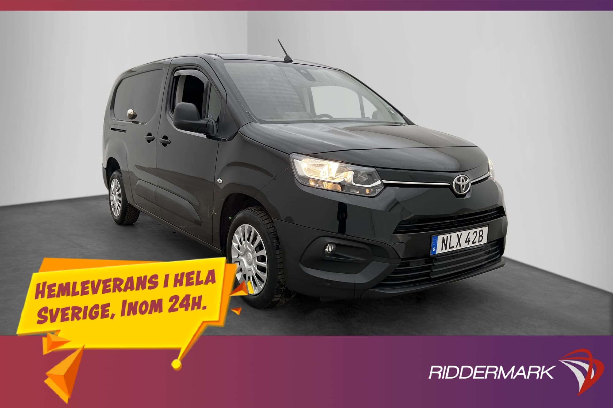 Toyota ProAce City L2 1.5D 130hk Värmare Kamera CarPlay Drag