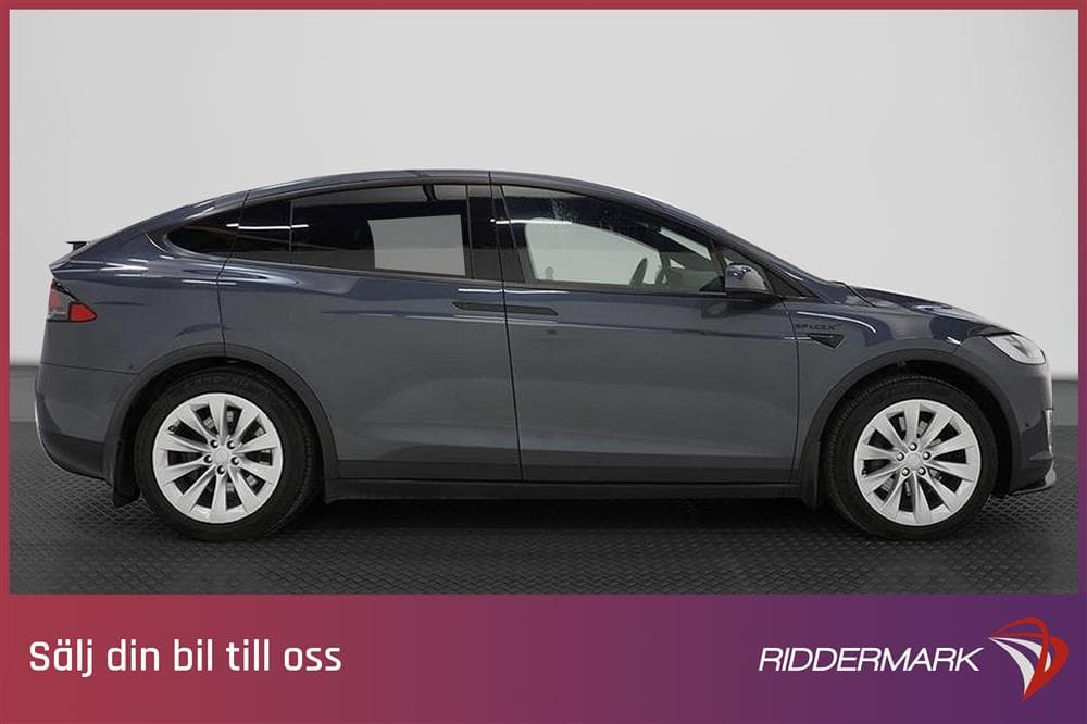 Tesla Model X 100D 423hk Dragkrok FSD Kolfiber Moms Leasbarexteriör