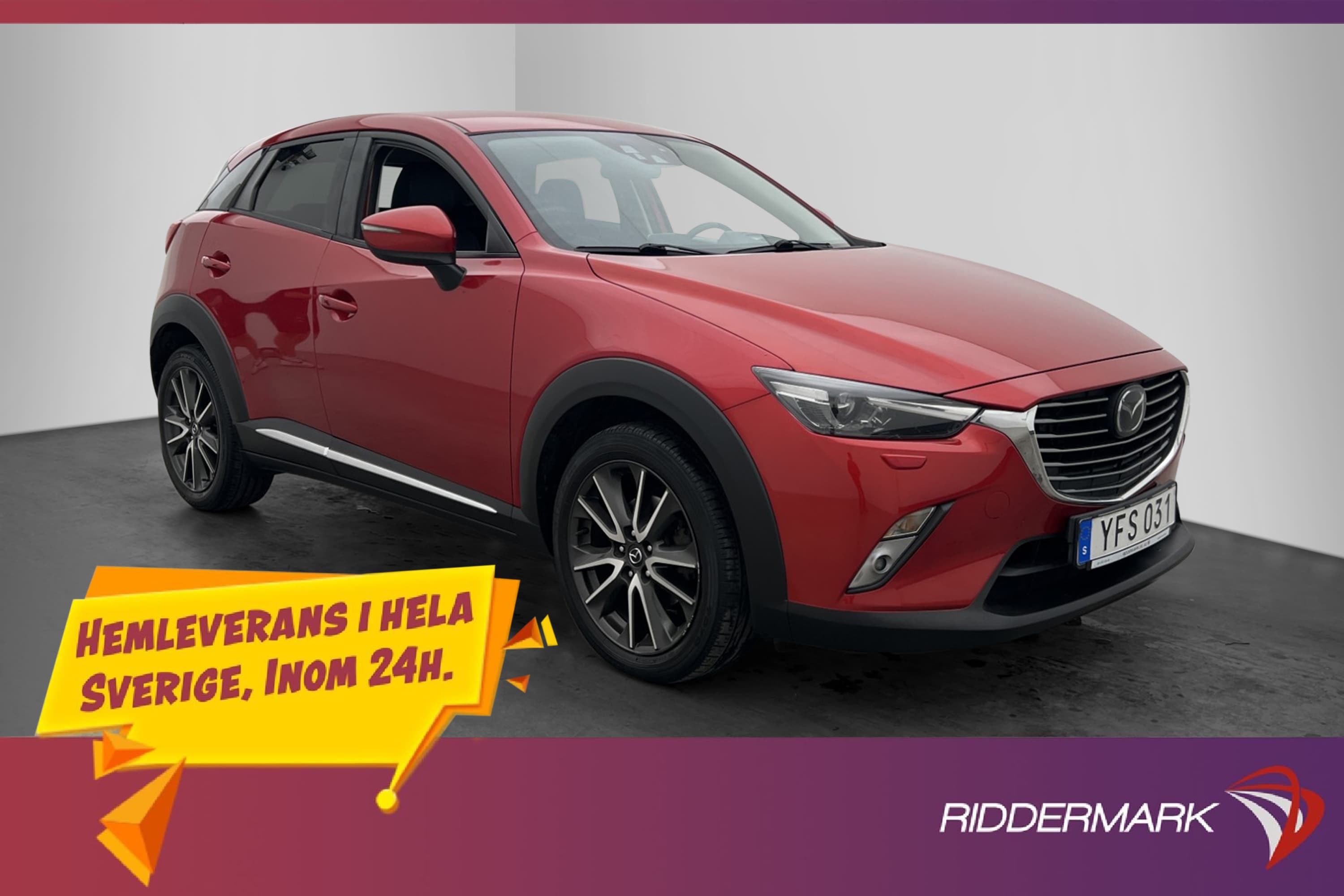 Mazda CX-3 2.0 SKYACTIV-G Navi Kamera Värmare HUD