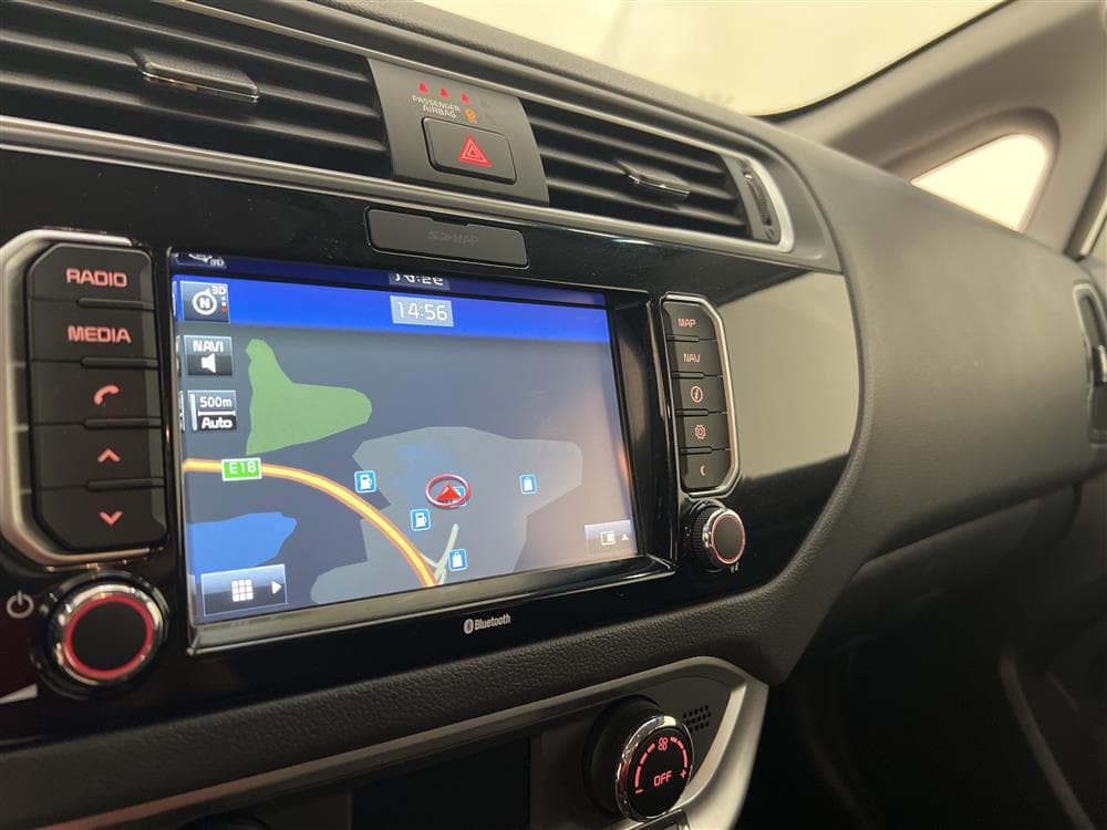 Kia Rio 1.2 85hk GLS Navi B-kam Låg Skatt 0,47l/milinteriör