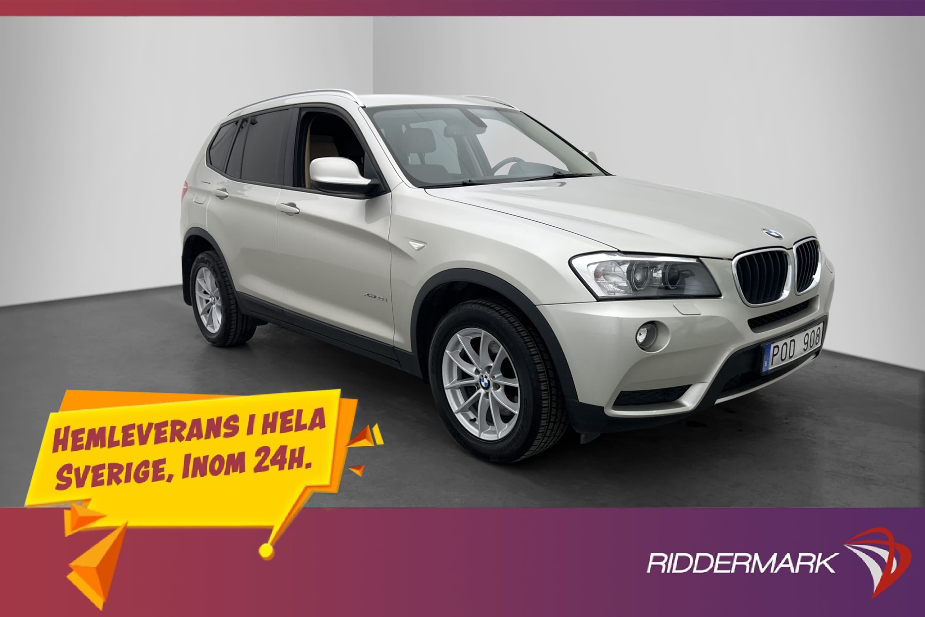 BMW X3 xDrive20d 184hk Två-Brukare Dragkrok Farthållare