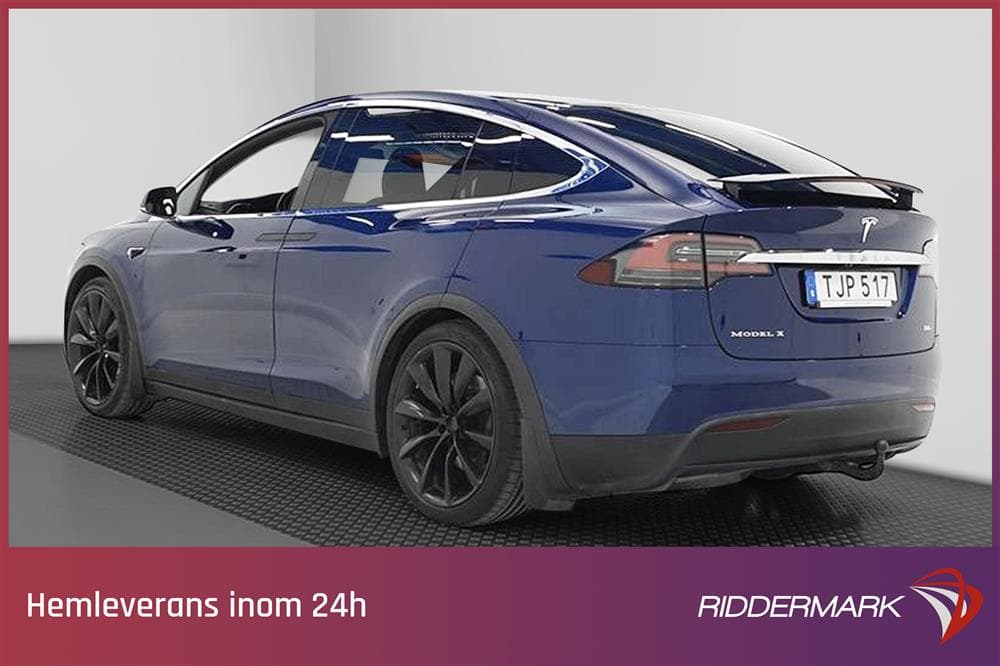 Tesla Model X 100D AWD 6 Sits Drag Uppgraderad AP Vinter pktexteriör