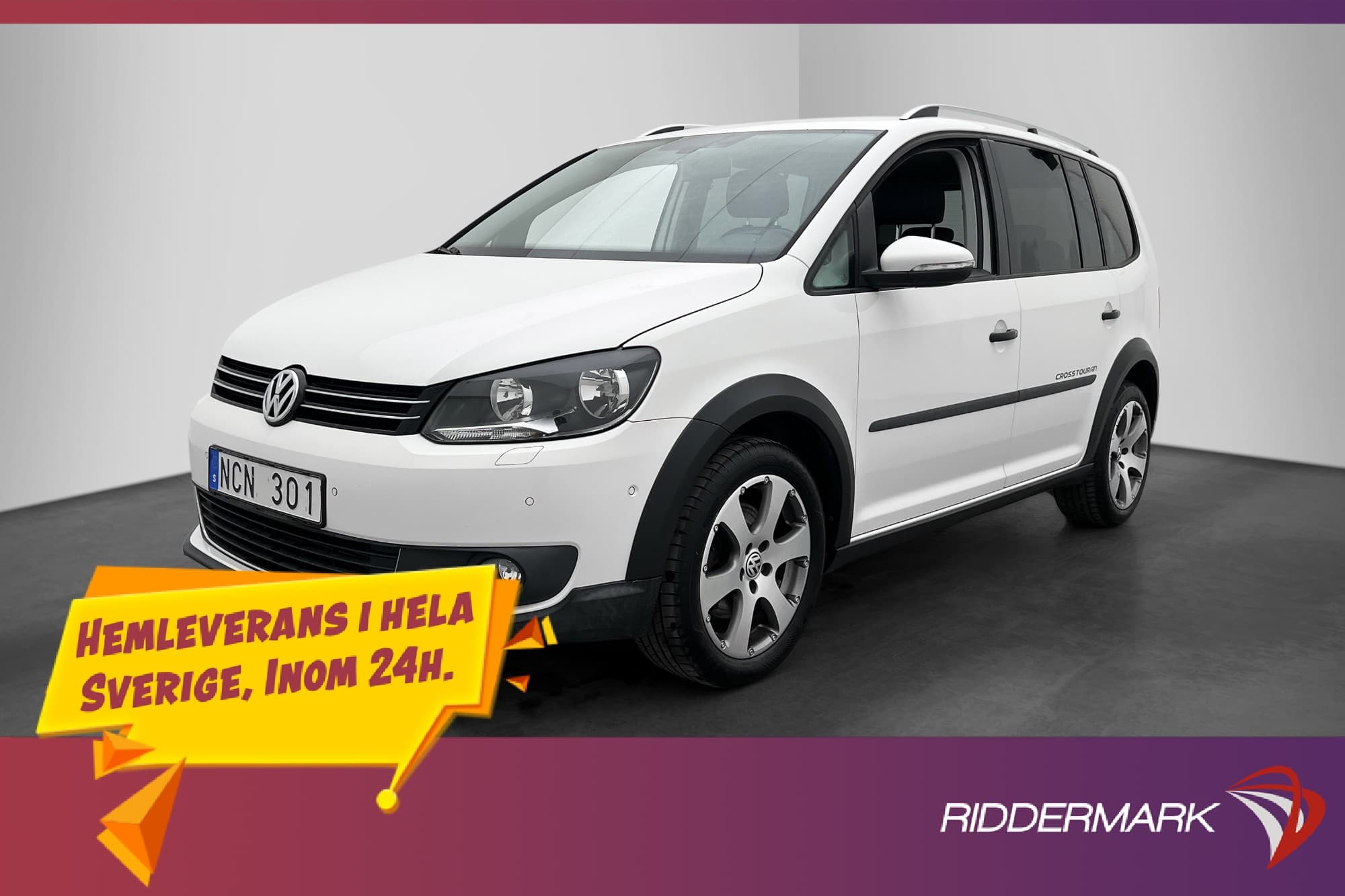 Volkswagen CrossTouran 2.0 TDI 140hk 7-Sits Kamera Navi Drag