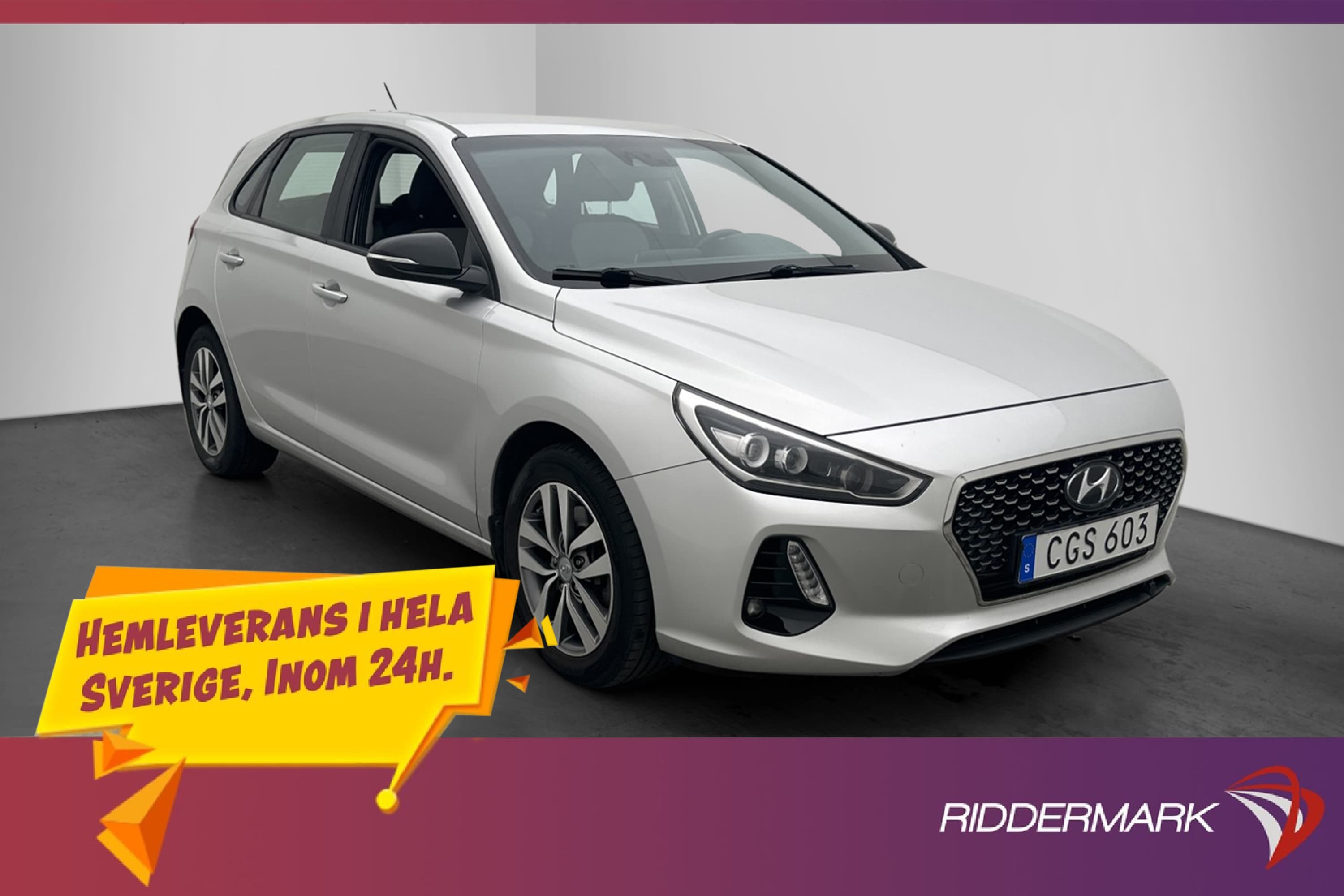 Hyundai i30 1.6 CRDi M-värm Kamera Bluetooth Sensorer