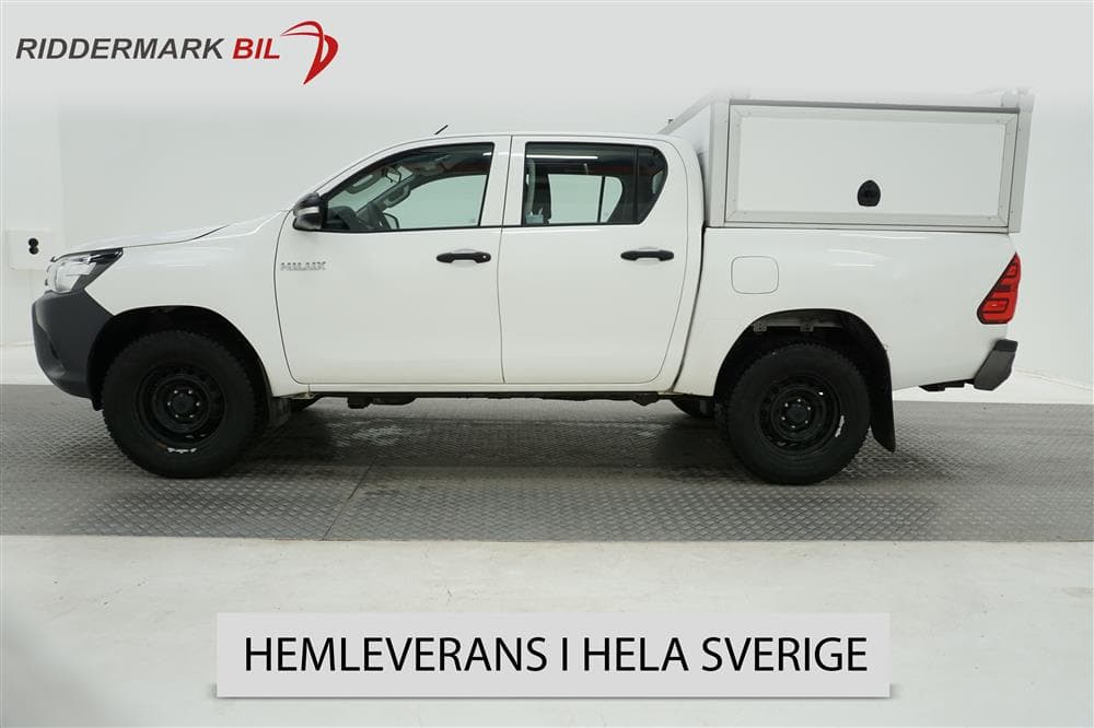 Toyota Hilux Påbyggnadskåp 2.4 D 4WD Eu6 150hk Värmare Moms