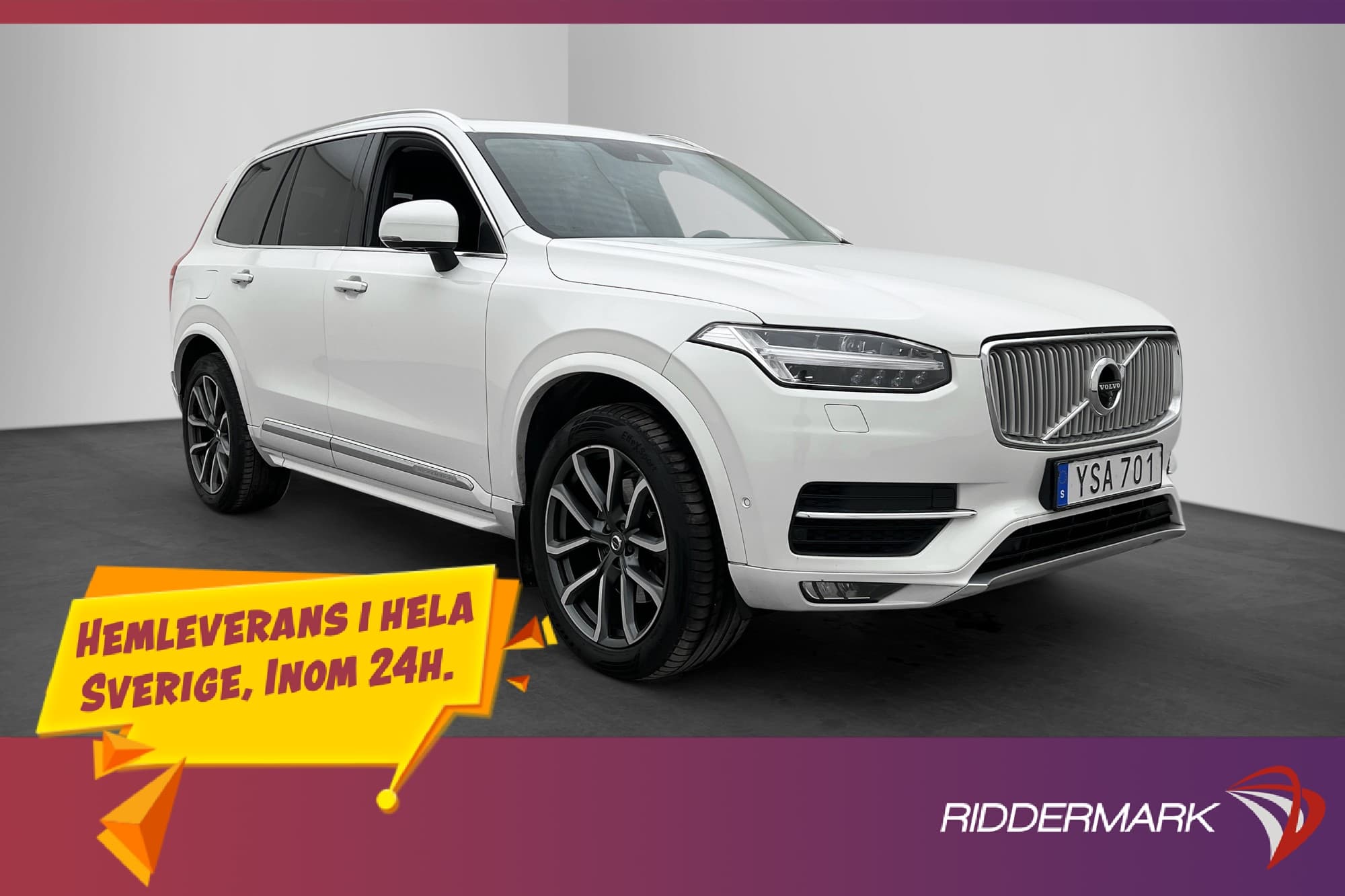 Volvo XC90 D5 AWD Inscription 7-sits Pano 360° HuD 235hk