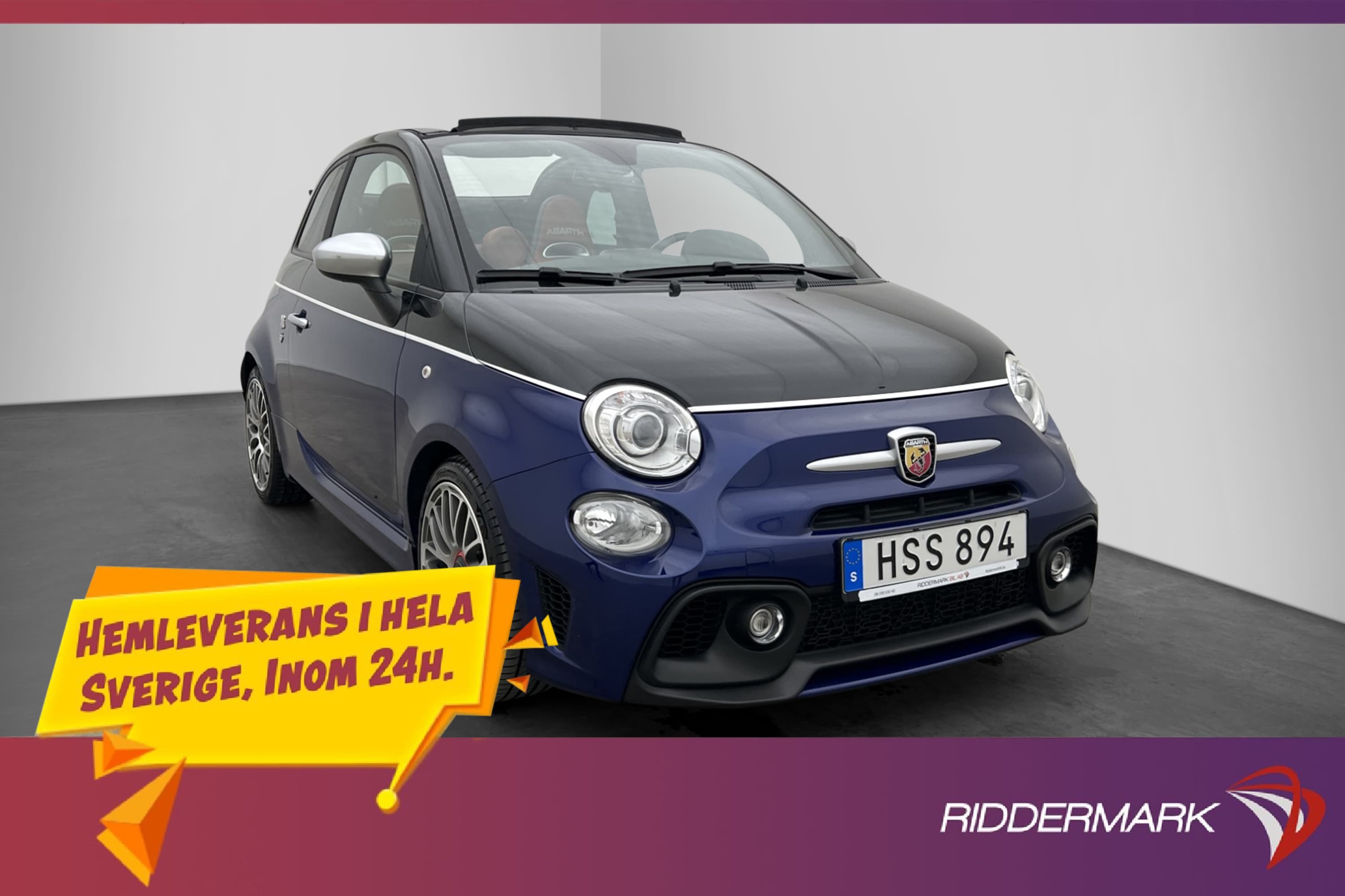 Abarth 595C 1.4 165hk Turismo Skinn BEATS CarPlay Låga Mil
