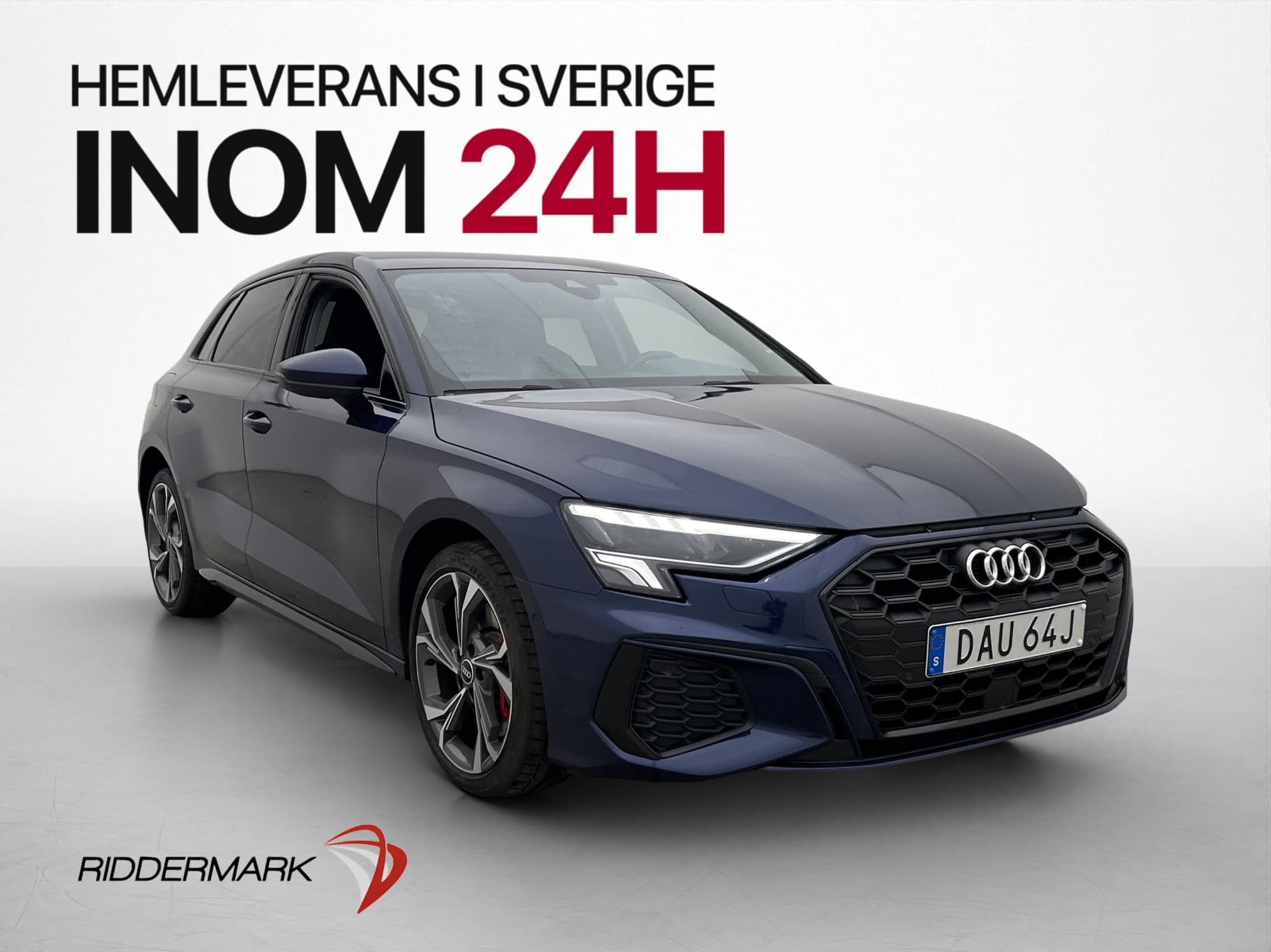 Audi A3 Sportback 45 TFSI e 245hk S-Line LED Audi-Sound MOMS