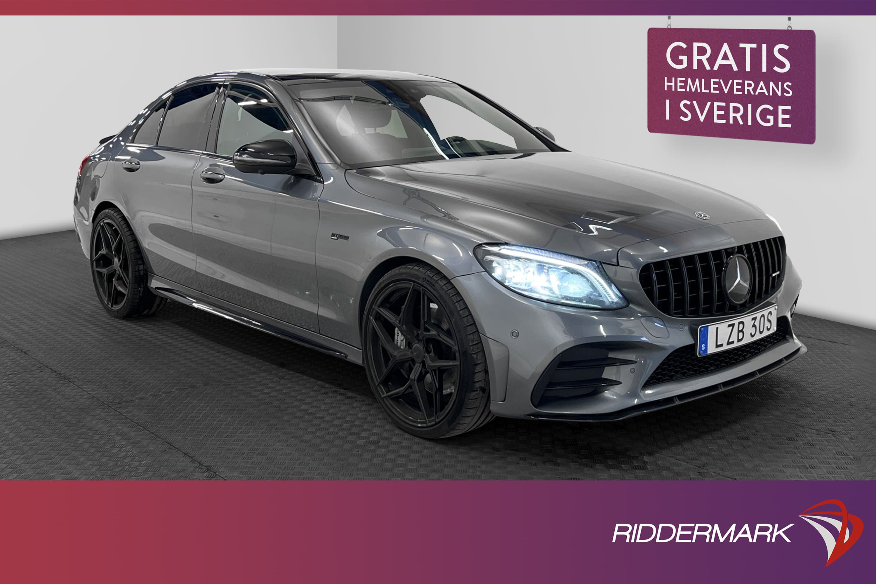 Mercedes-Benz C 43 AMG 4M 390hk Cockpit B-värme Head Up Pano