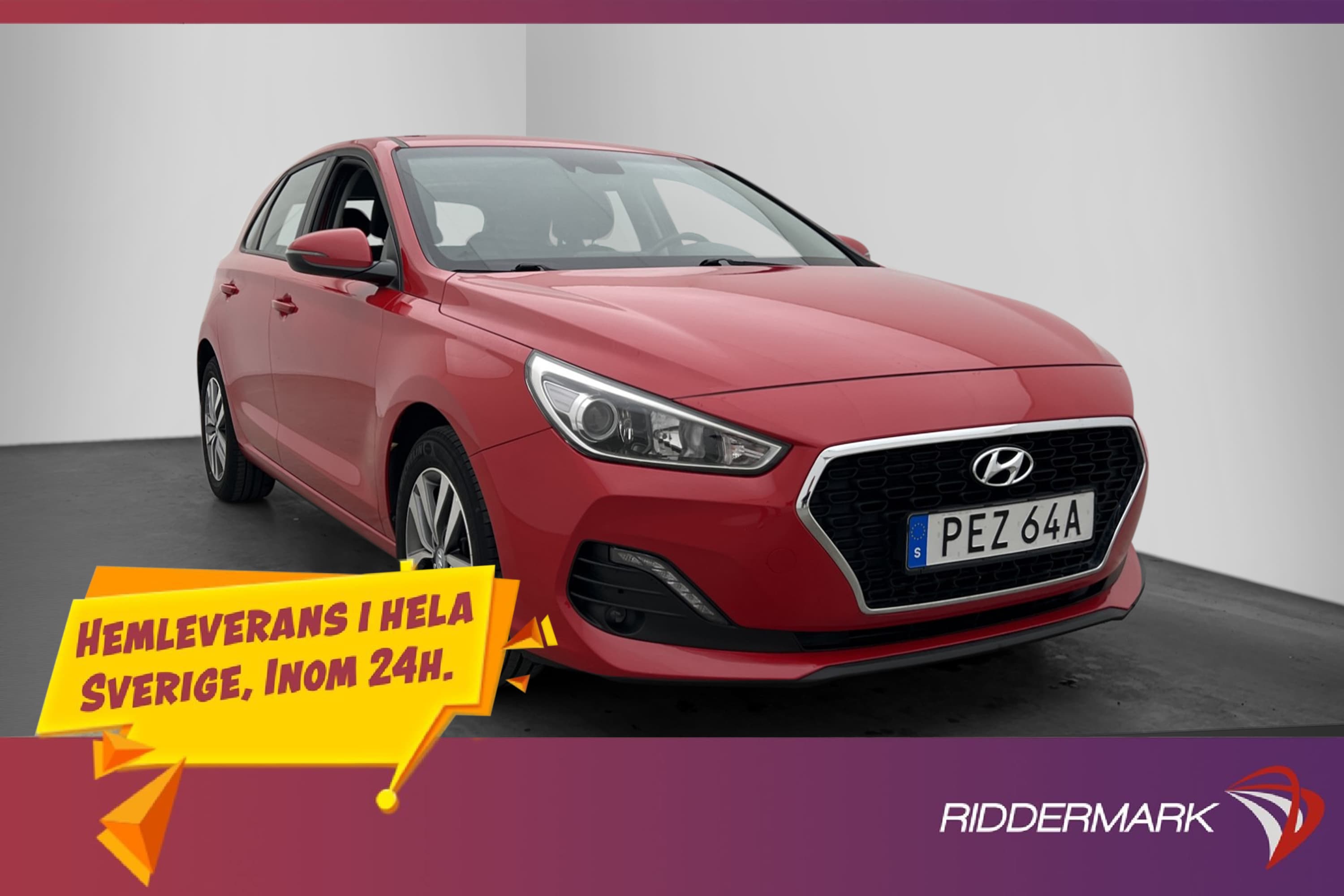 Hyundai i30 120hk Trend Kamera CarPlay Rattvärme Keyless