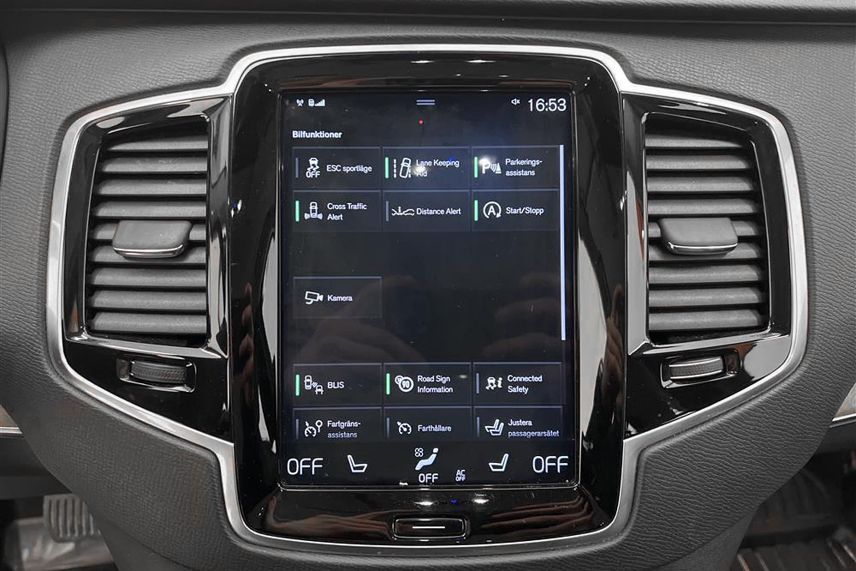 Volvo XC90 T5 AWD 250hk Inscription 7-sits Värmare Kamera  interiör